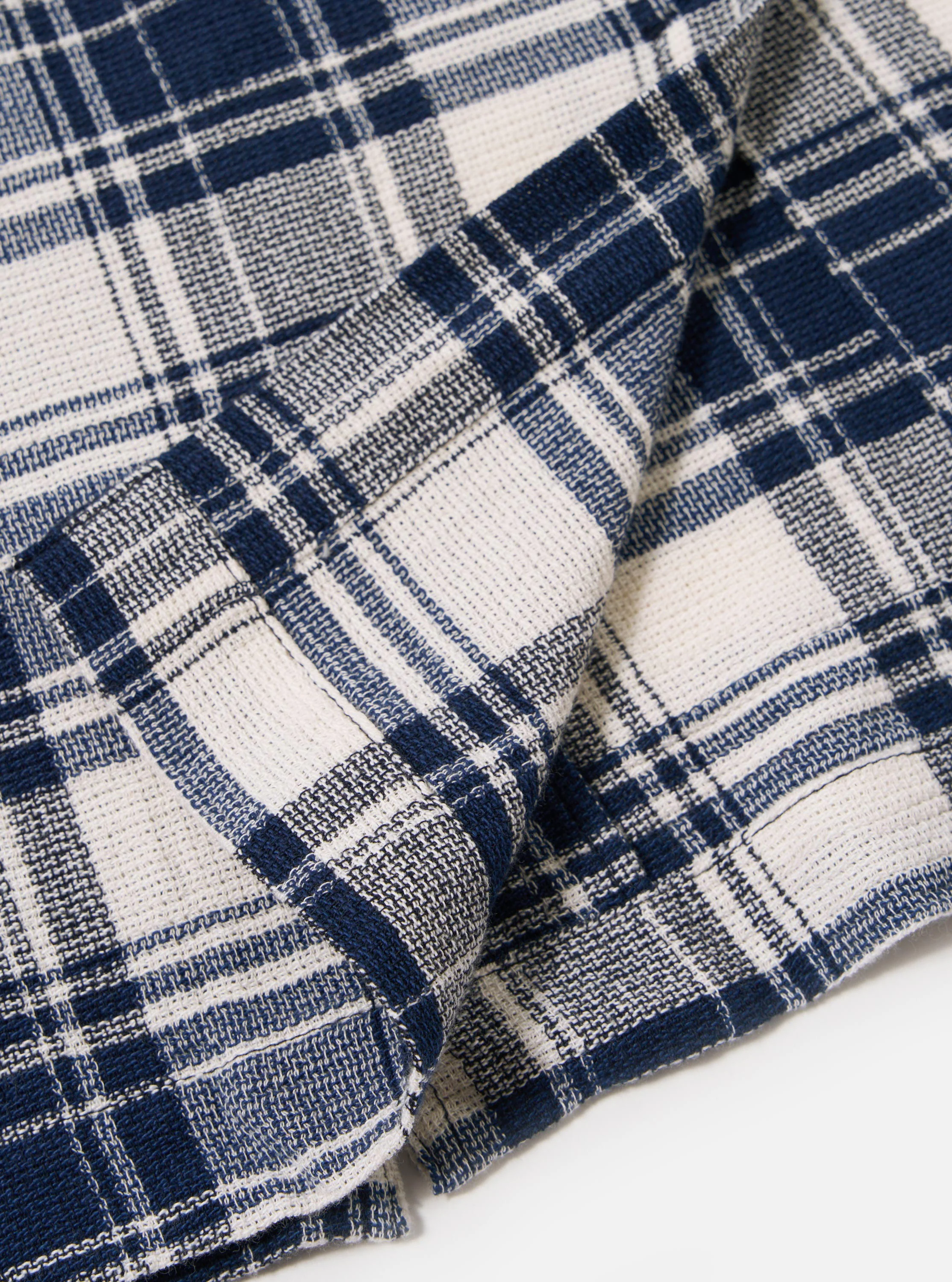 Navy Texture Plaid Cancun Jacket - Image 7