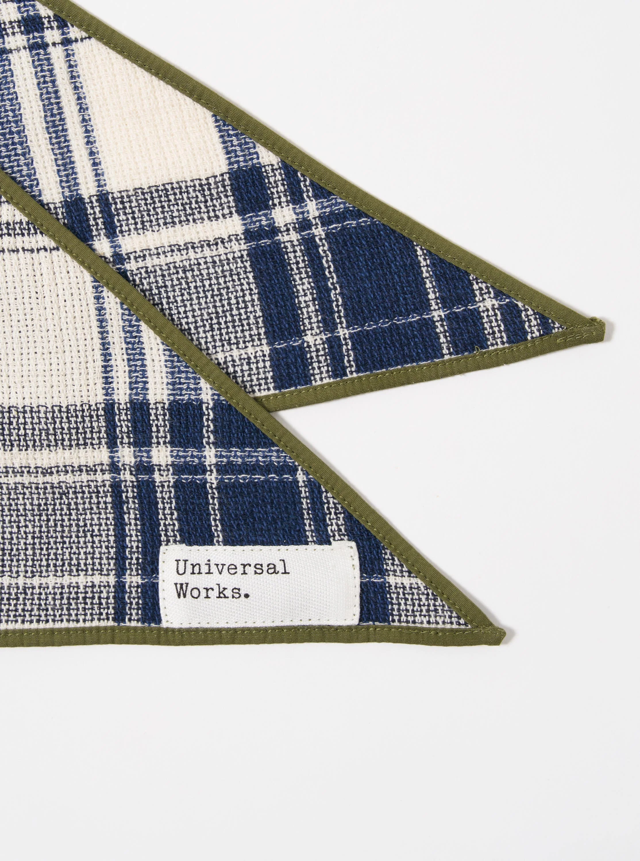 Navy Texture Plaid Scout Scarf - Image 3