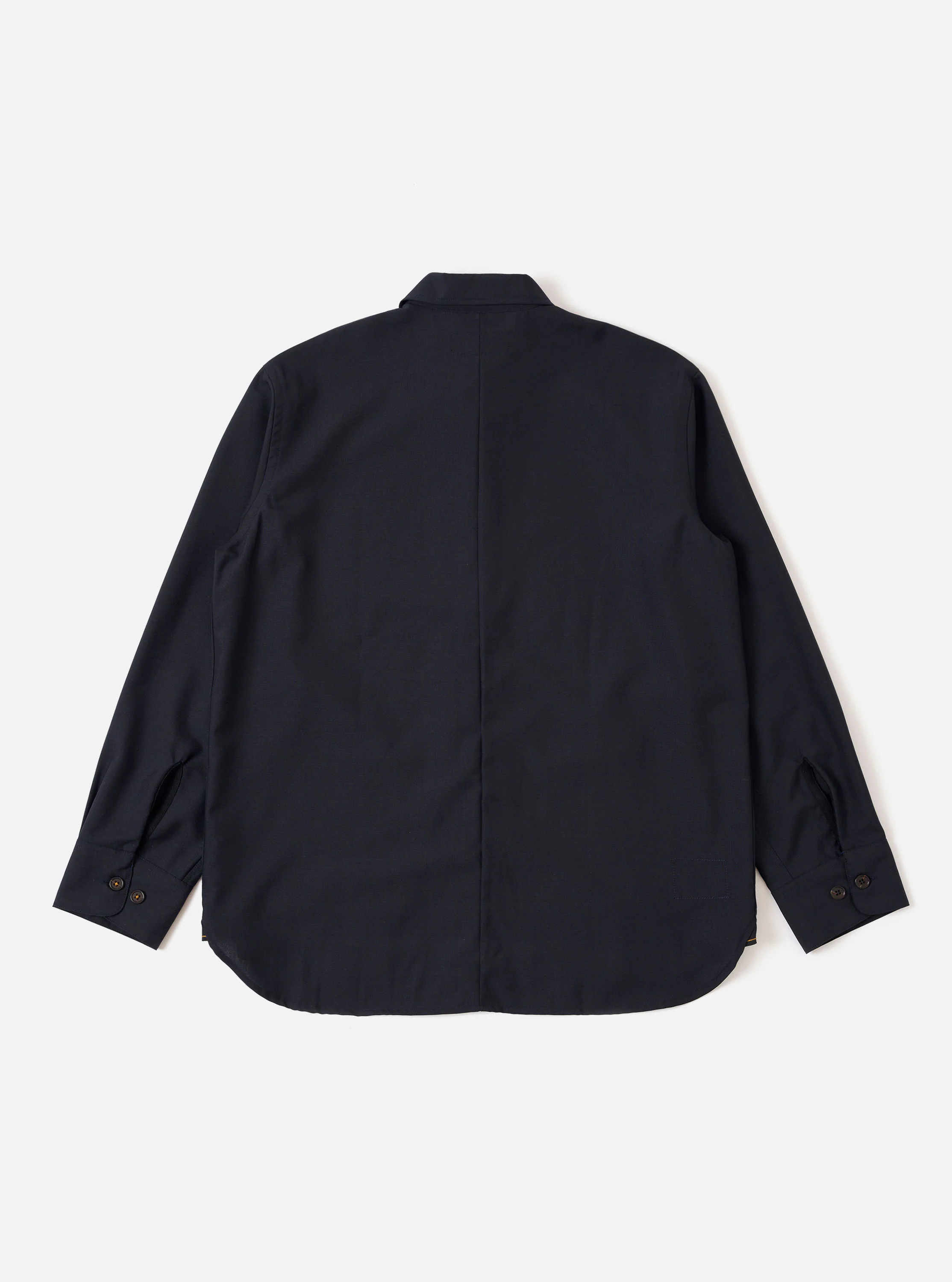 Navy Tropical Suiting Travail Overshirt - Image 5