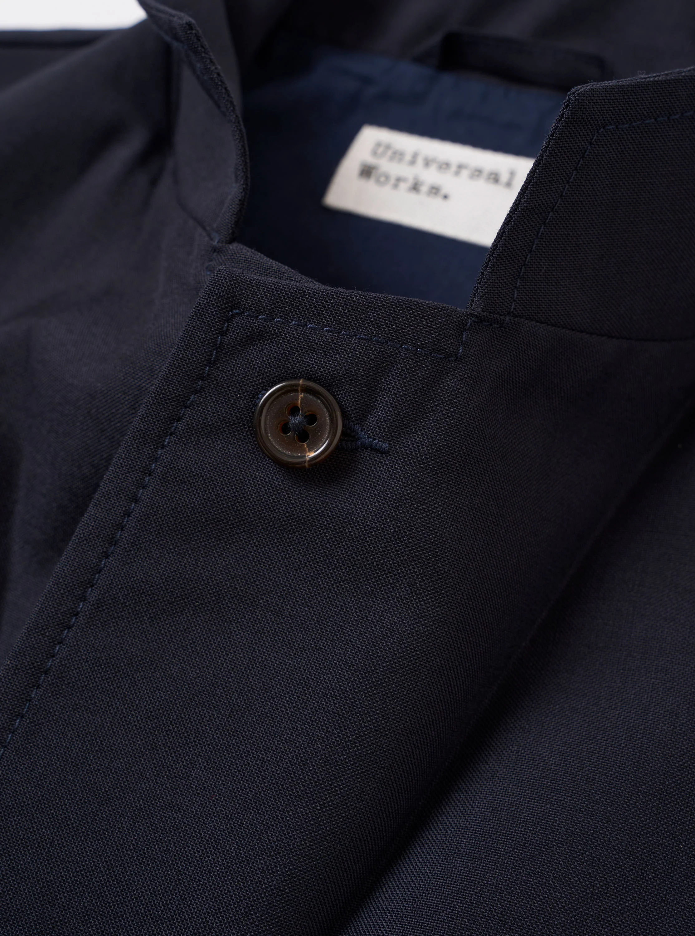 Navy Tropical Suiting Two Button Jacket - Image 6