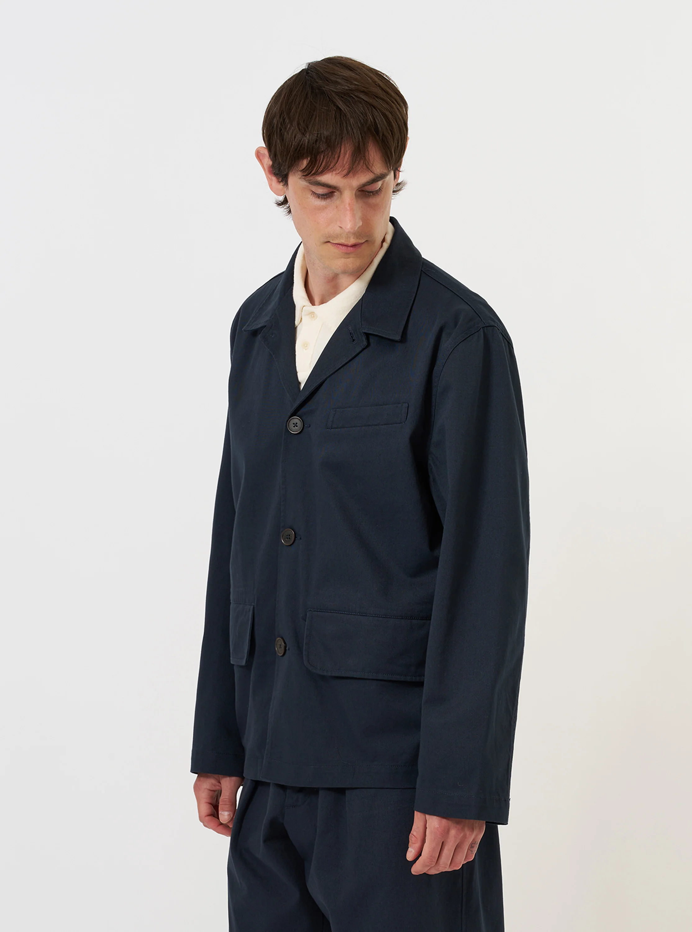 Navy Twill Franck Jacket - Image 2