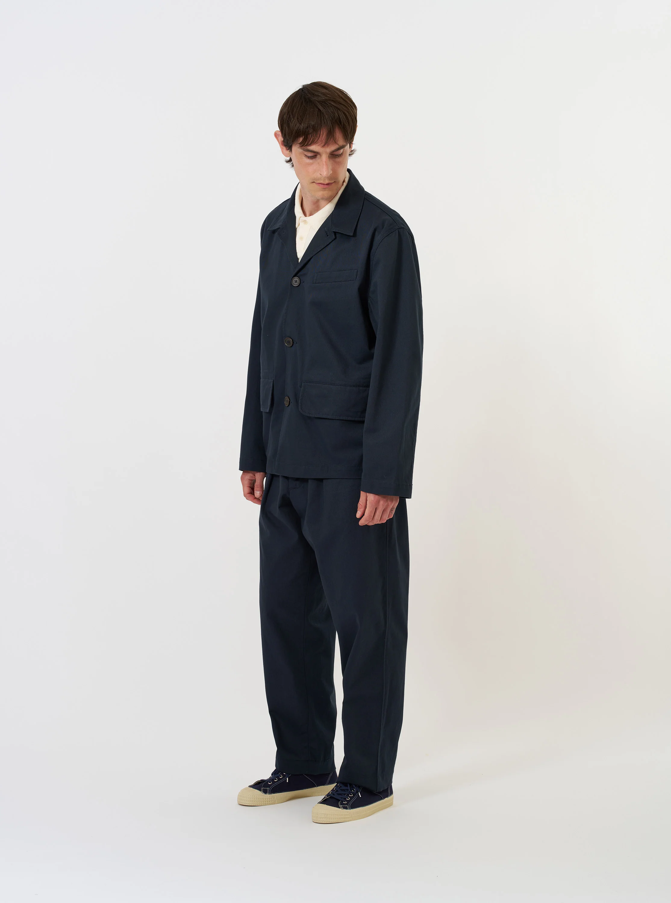 Navy Twill Oxford Pant - Image 7