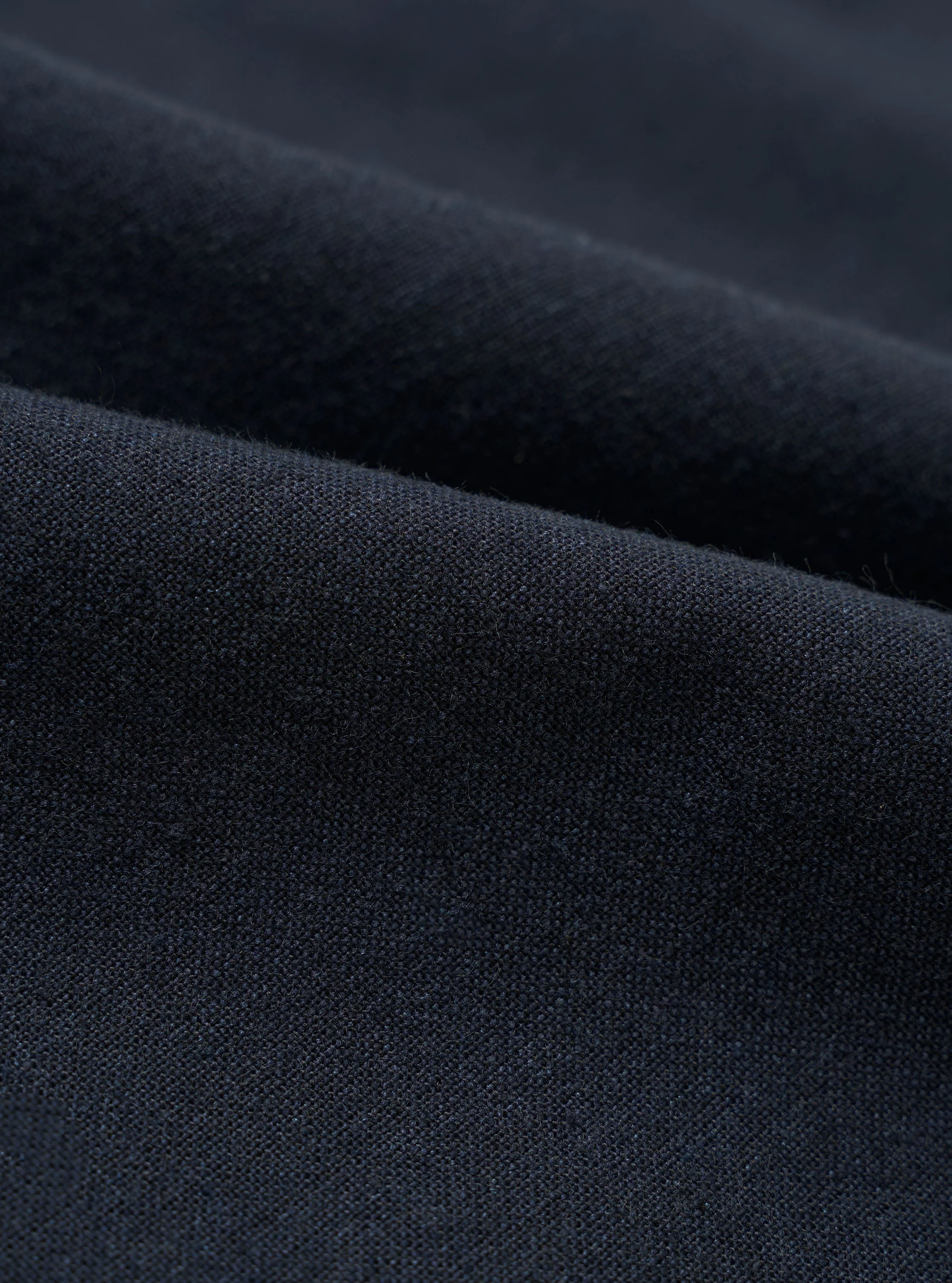 Navy Valencia Cotton Pleated Track Pant - Image 4