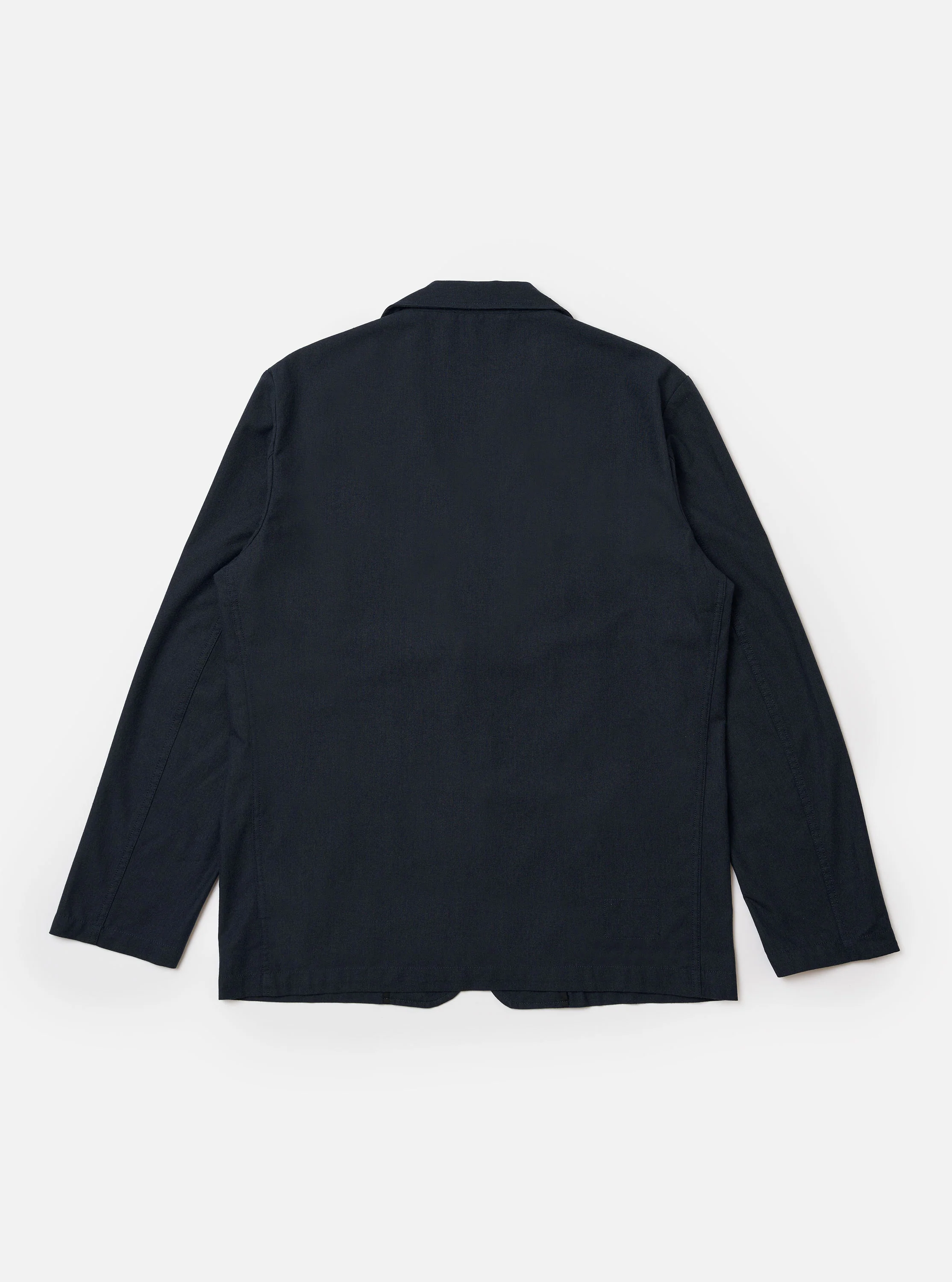 Navy Valencia Cotton Two Button Jacket - Image 5