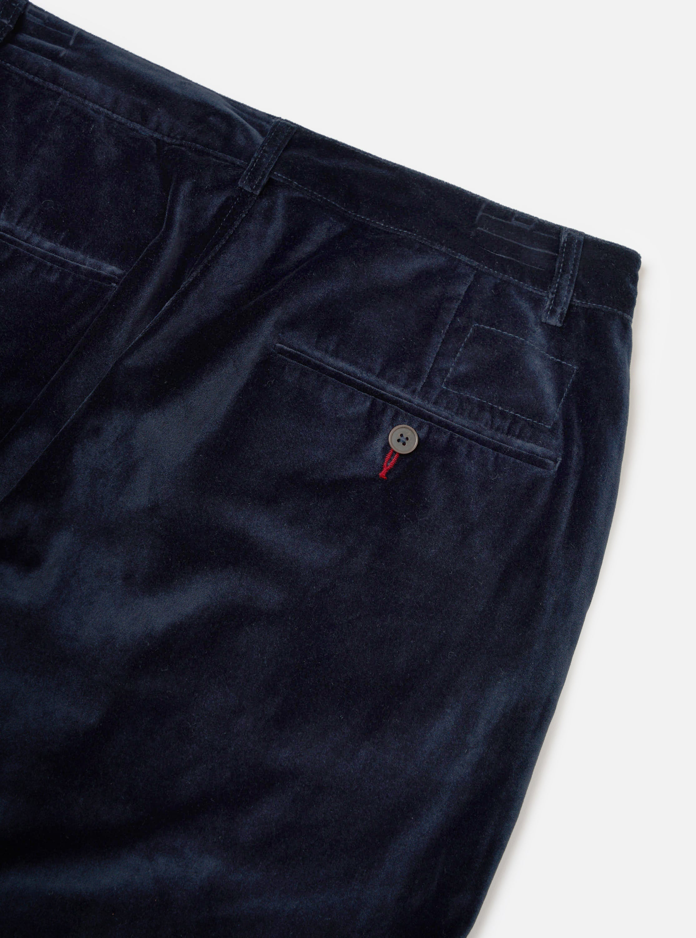 Navy Velveteen Military Chino - Image 6