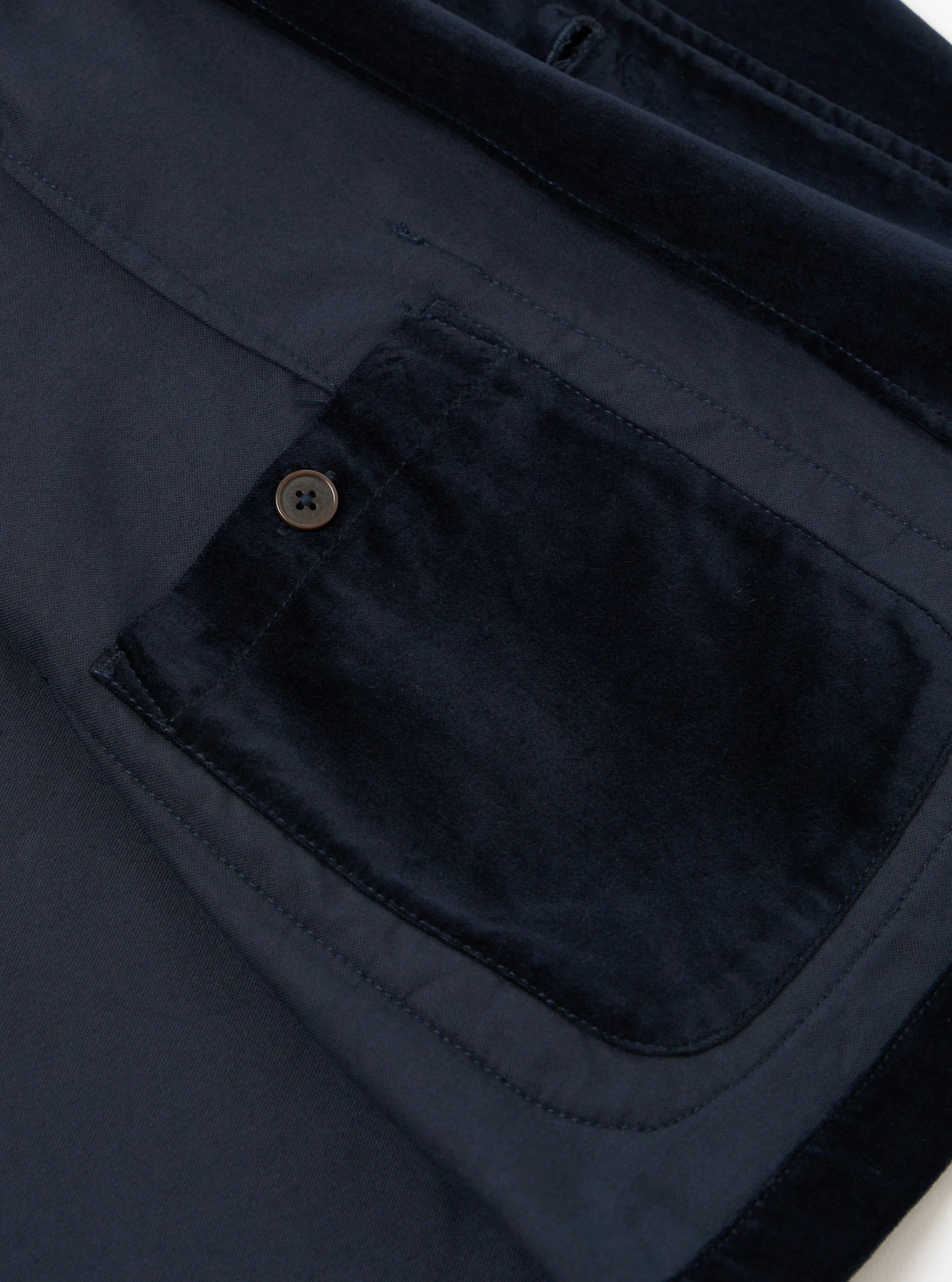 Navy Velveteen Two Button Jacket - Image 6