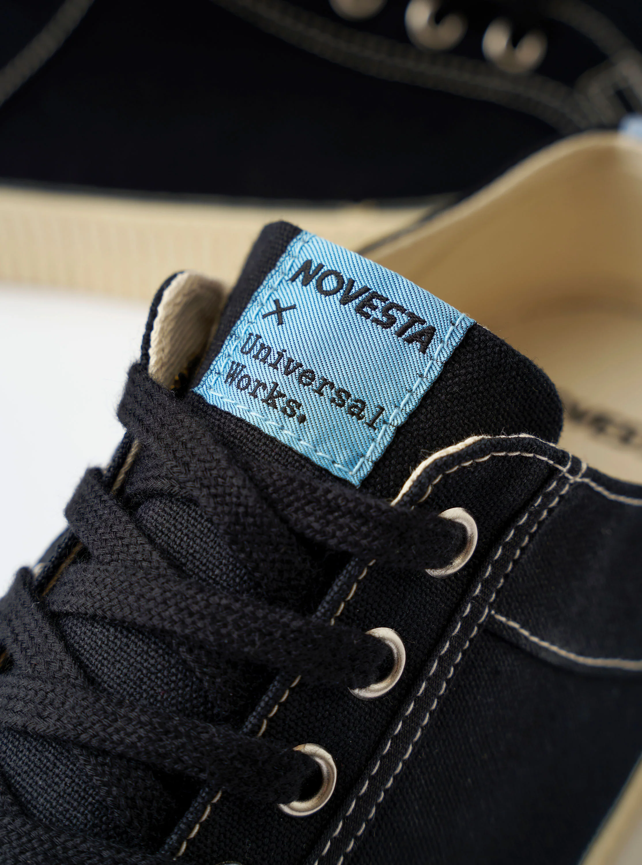 Novesta for Universal Works Black/Pale Blue Canvas Star Master - Image 7