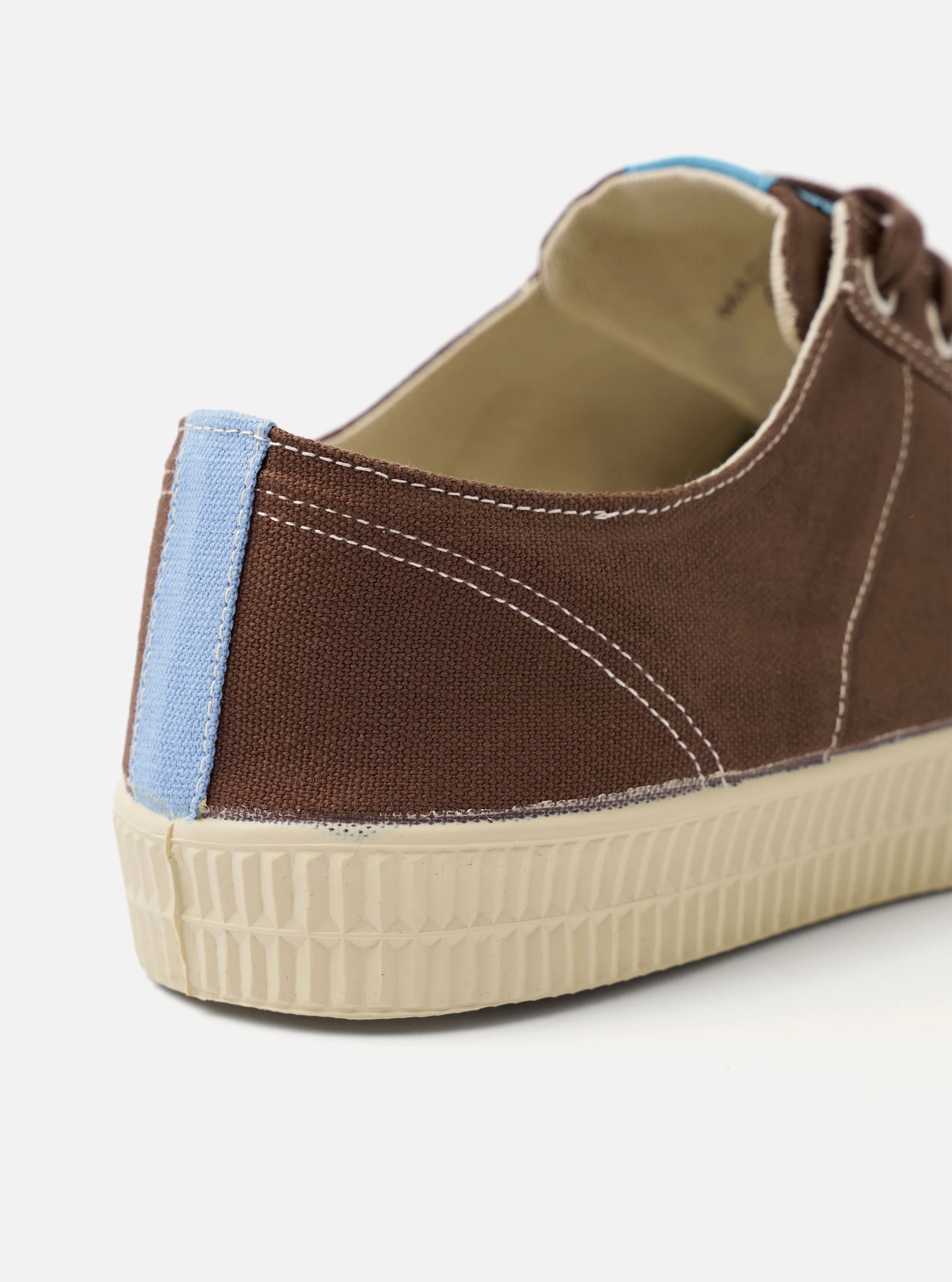 Novesta for Universal Works Brown/Pale Blue Canvas Star Master - Image 4