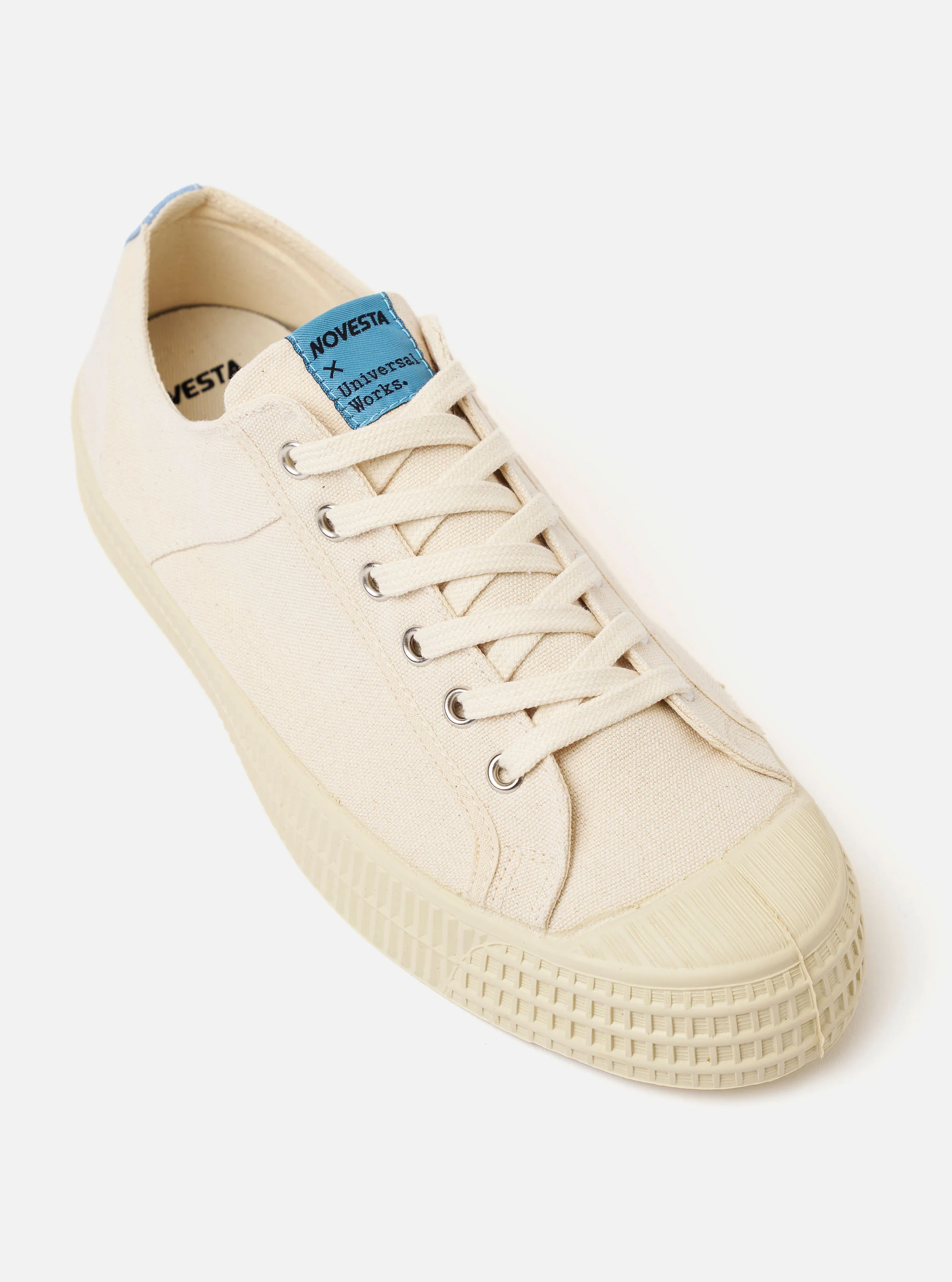 Novesta for Universal Works Ecru/Pale Blue Canvas Star Master - Image 2