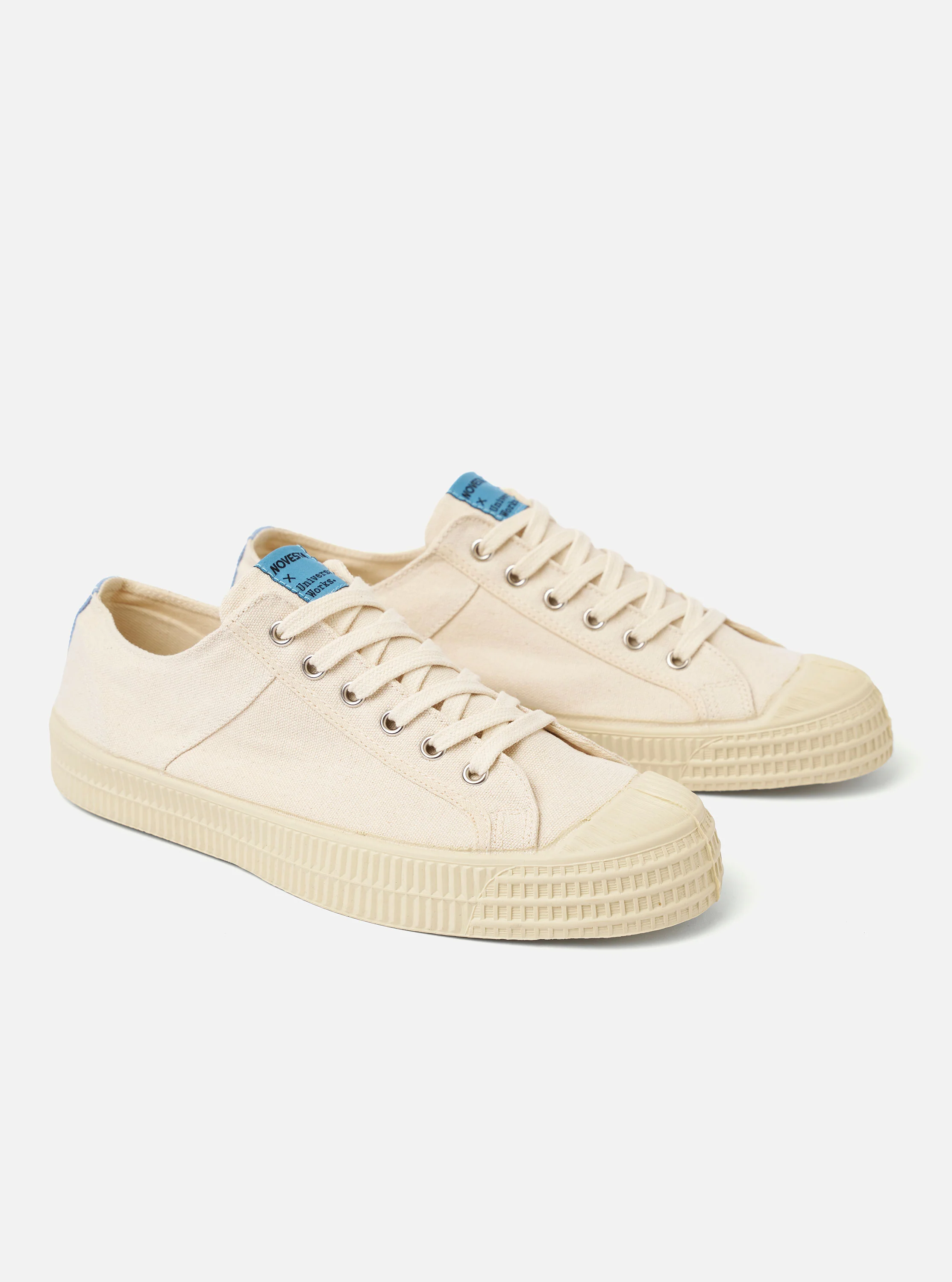 Novesta for Universal Works Ecru/Pale Blue Canvas Star Master - Image 4