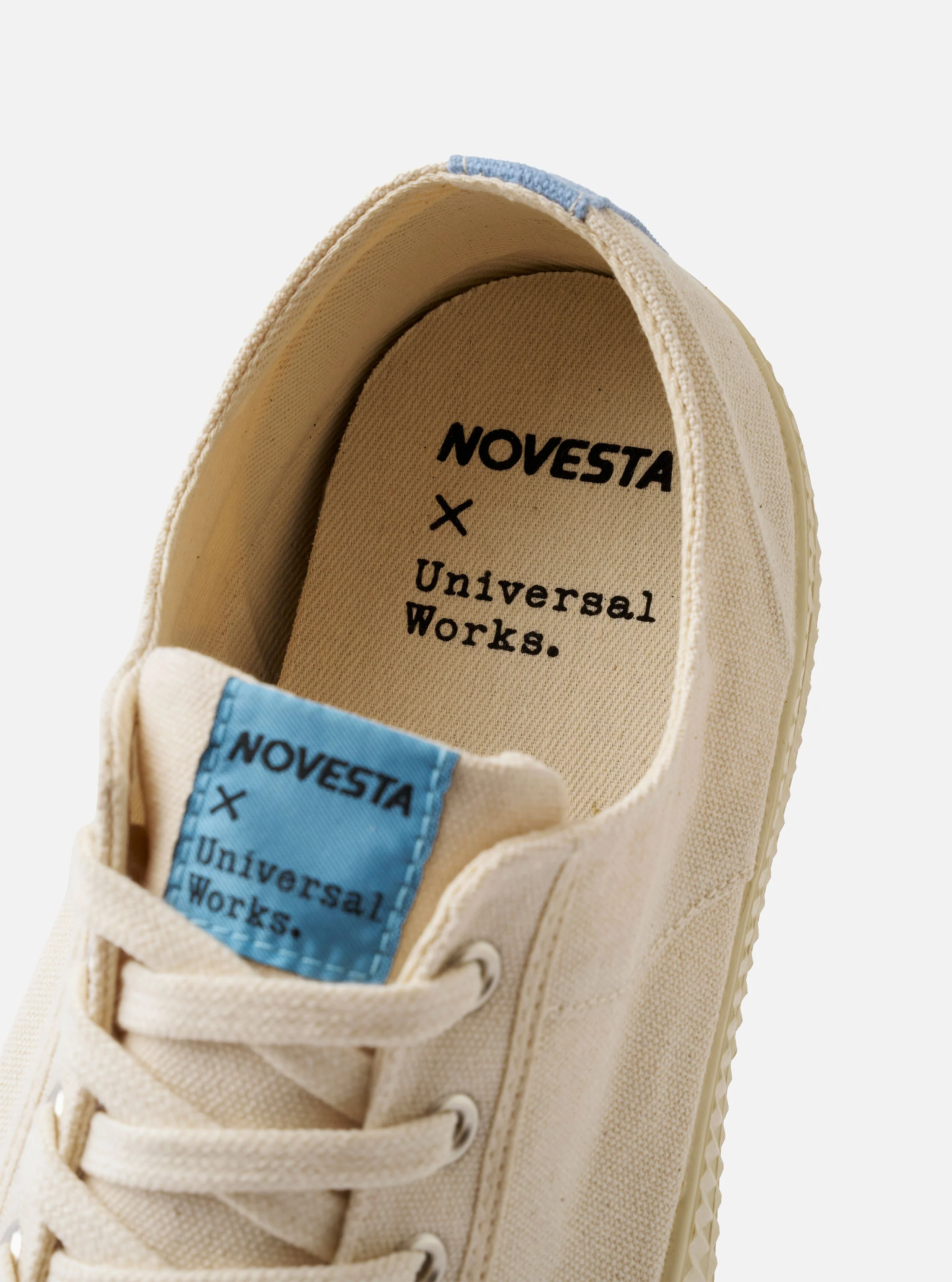 Novesta for Universal Works Ecru/Pale Blue Canvas Star Master - Image 6