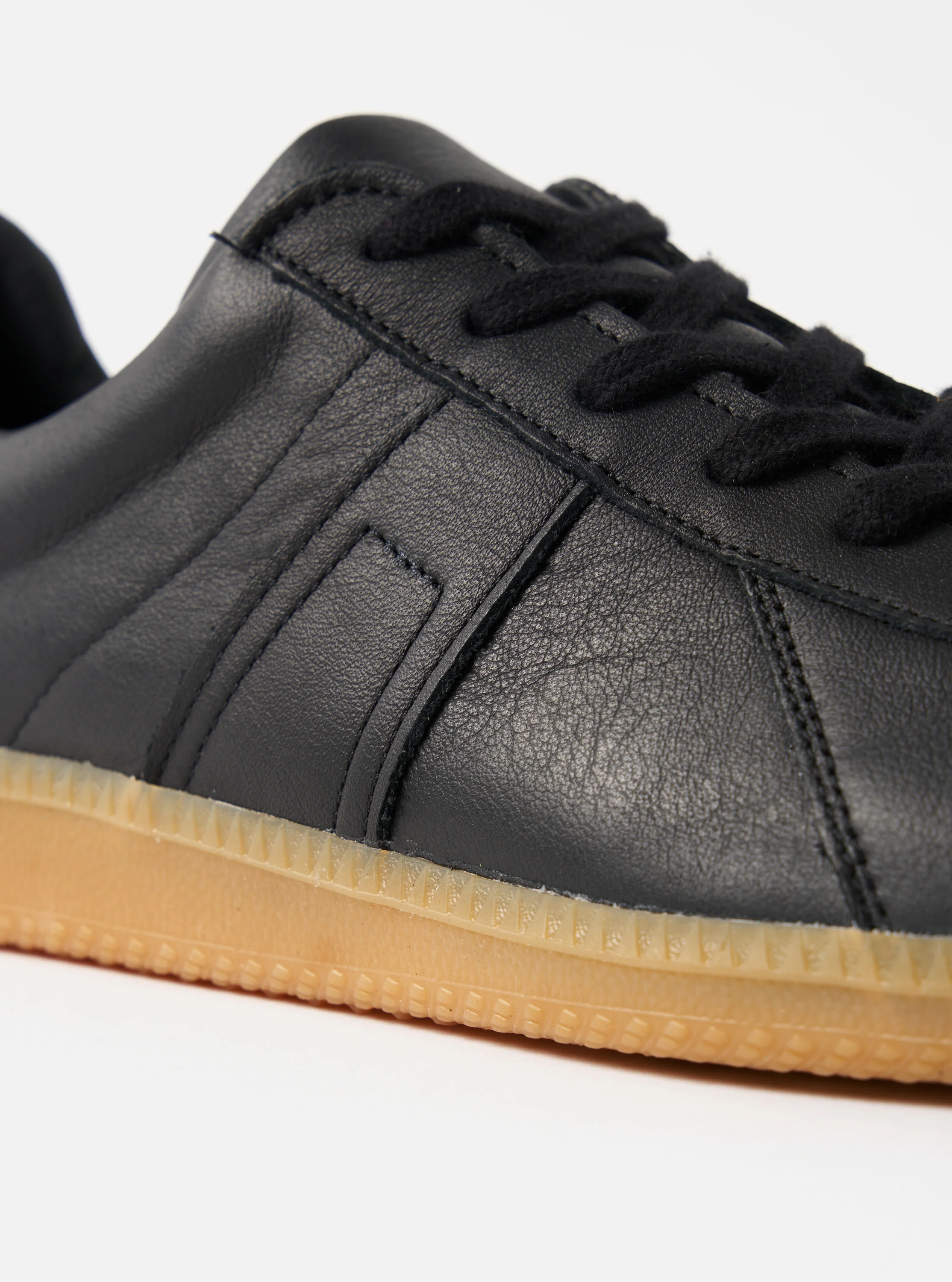 Novesta for Universal Works Black Leather German Army Trainer - Image 3