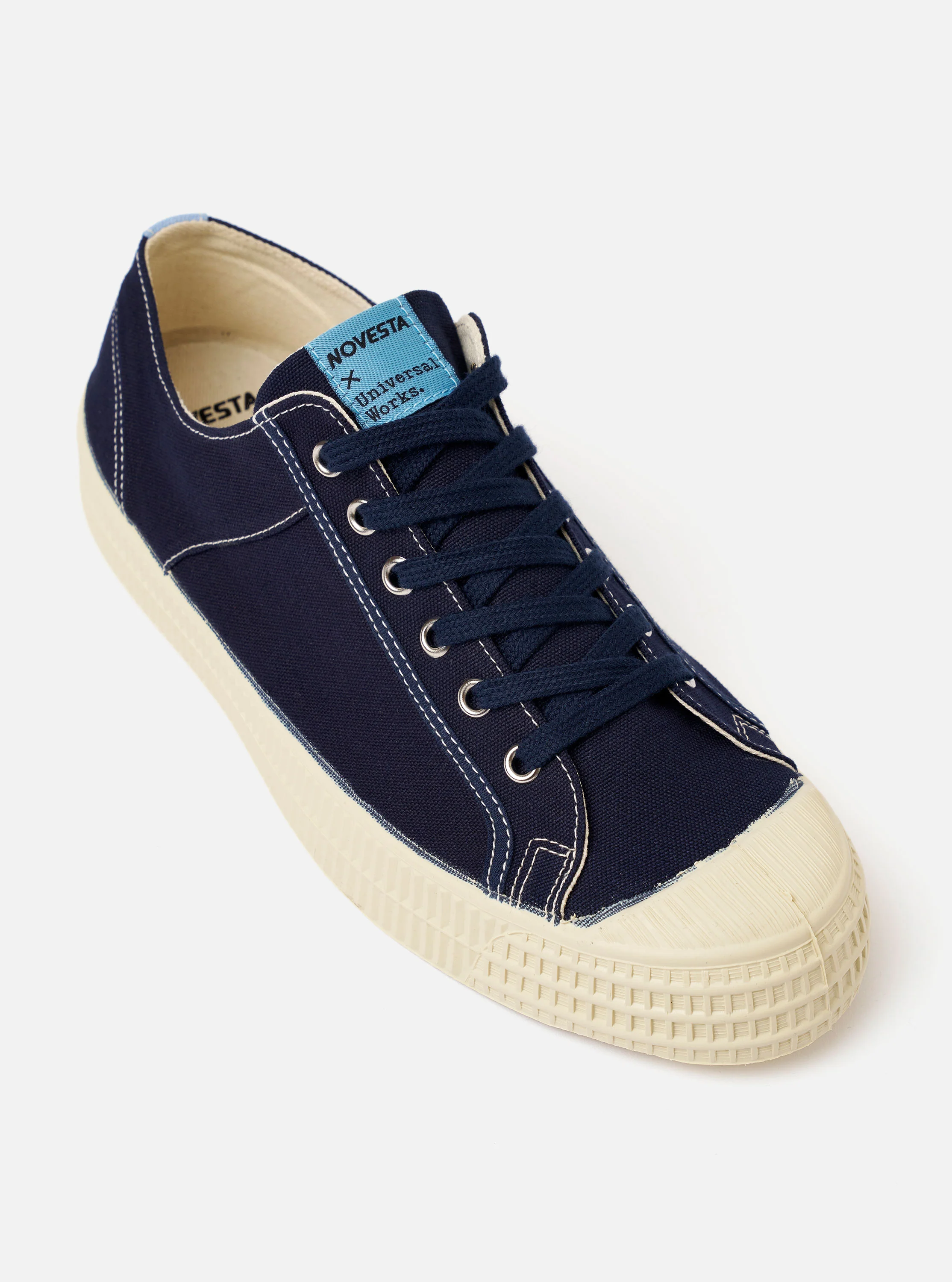 Novesta for Universal Works Navy/Pale Blue Canvas Star Master - Image 2