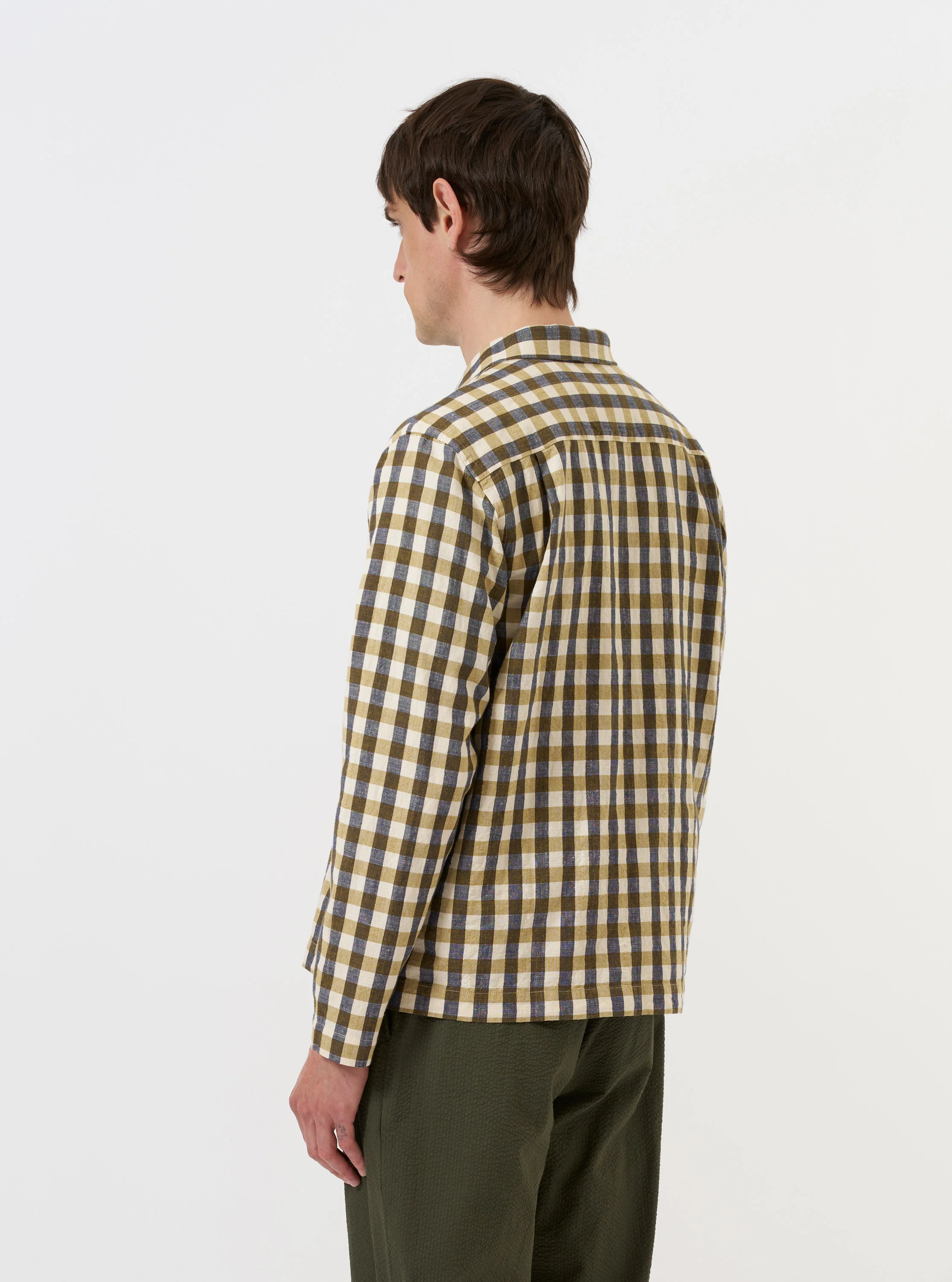 Olive Aberdeen Lincot Zip Shirt - Image 3