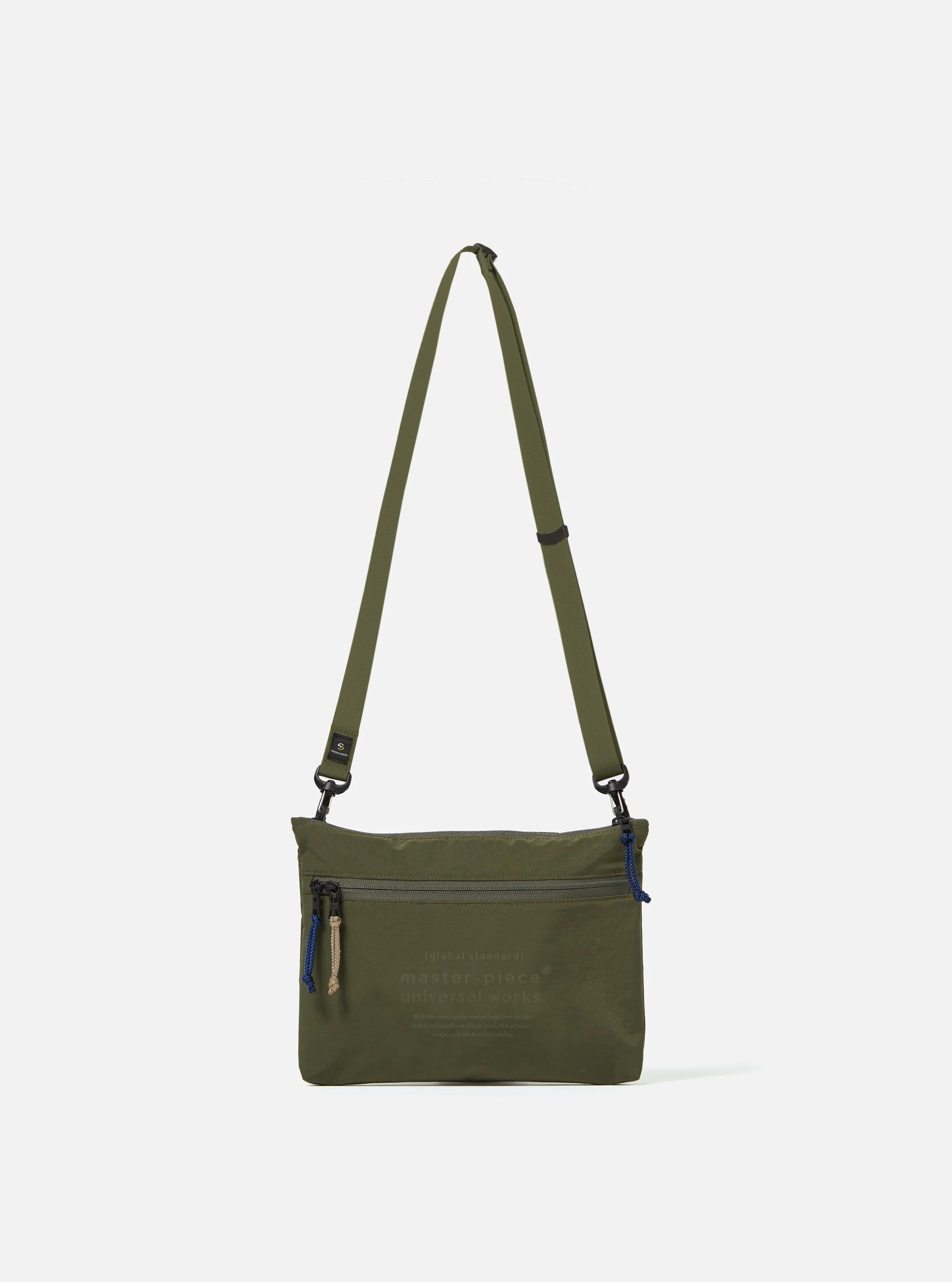 master-piece x Universal Works Olive Canvas Sacoche