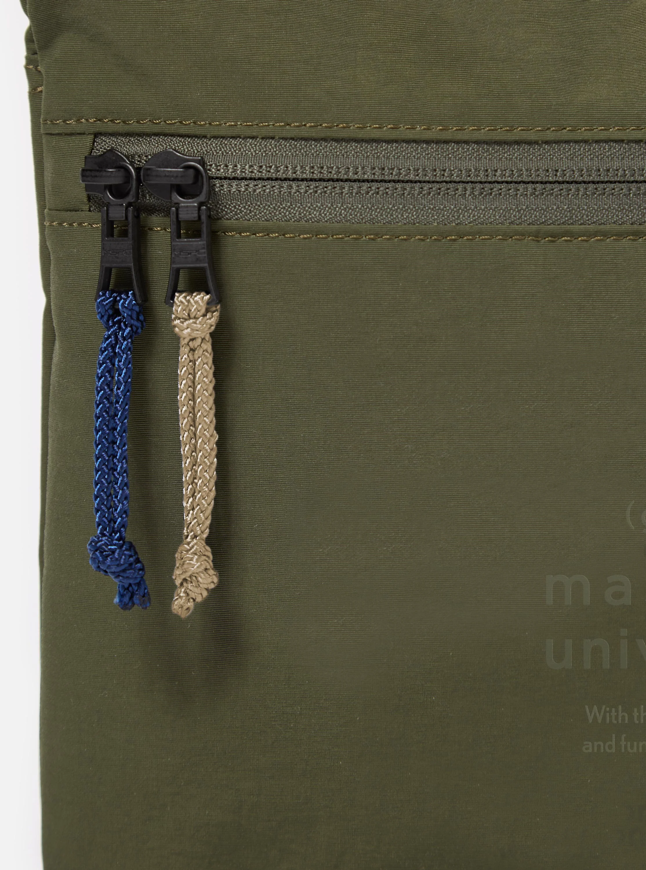 master-piece x Universal Works Olive Canvas Sacoche - Image 5