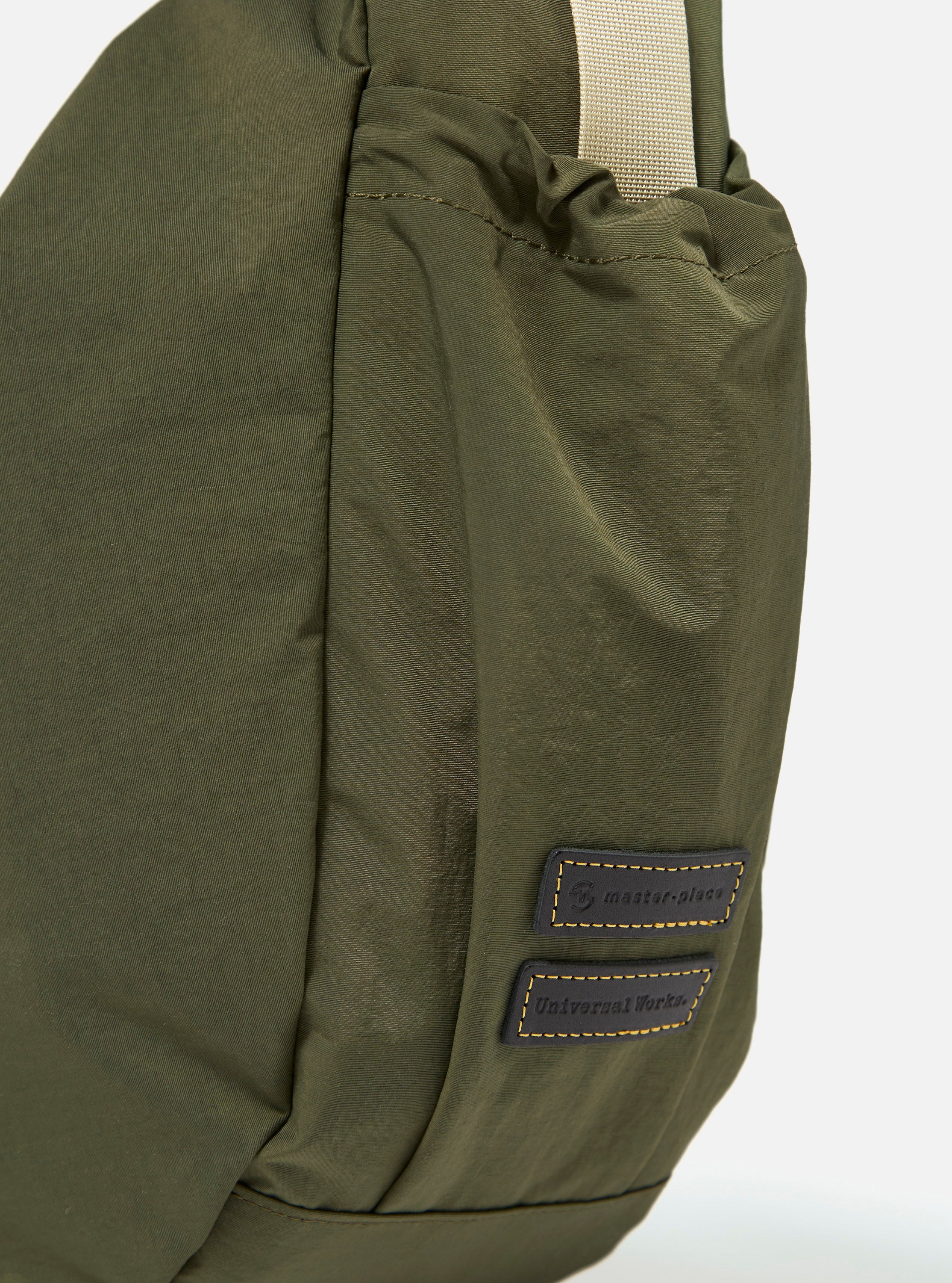 master-piece x Universal Works Olive Large Canvas Shoulder Bag - Image 3