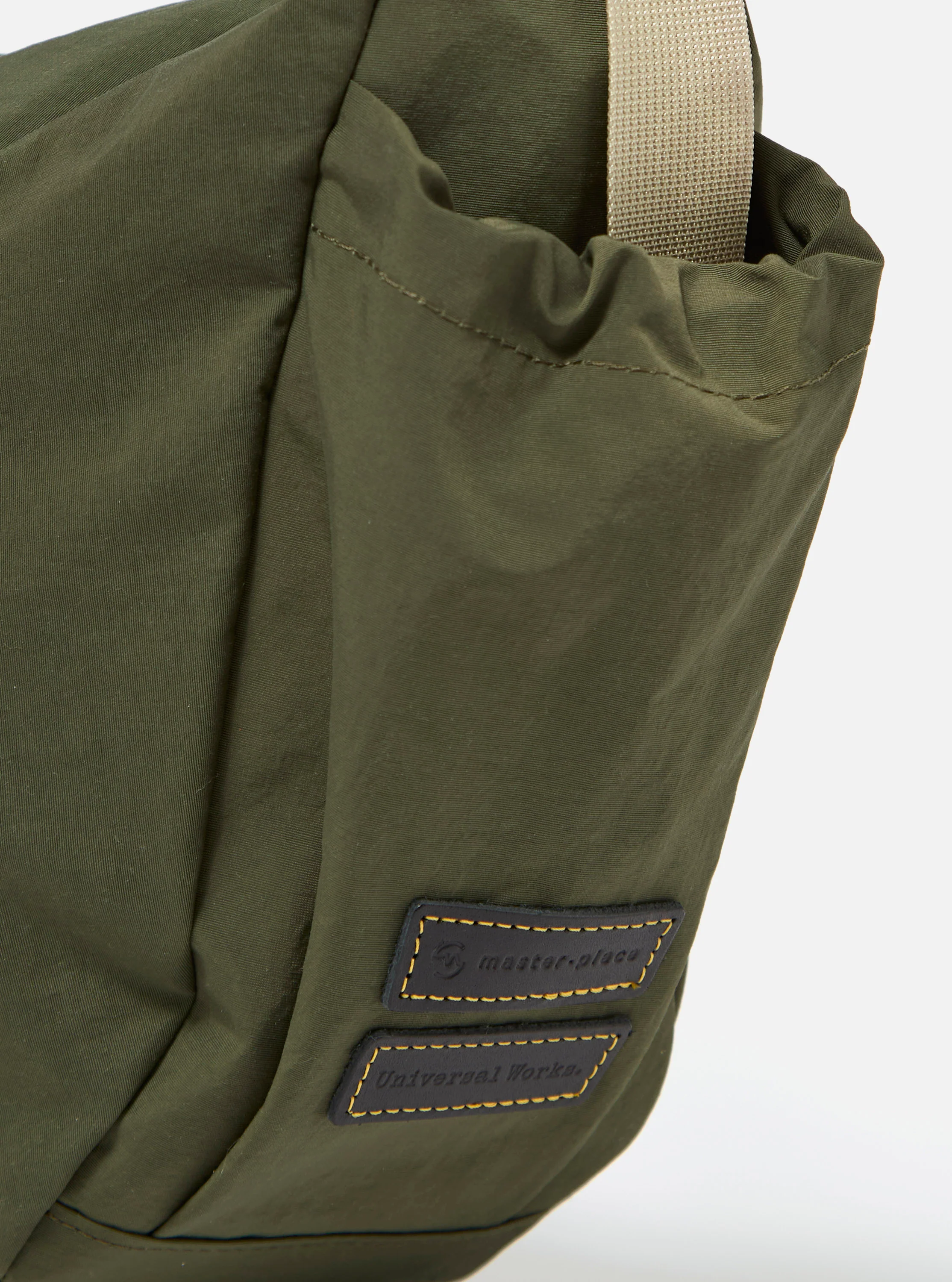 master-piece x Universal Works Olive Medium Canvas Shoulder Bag - Image 3