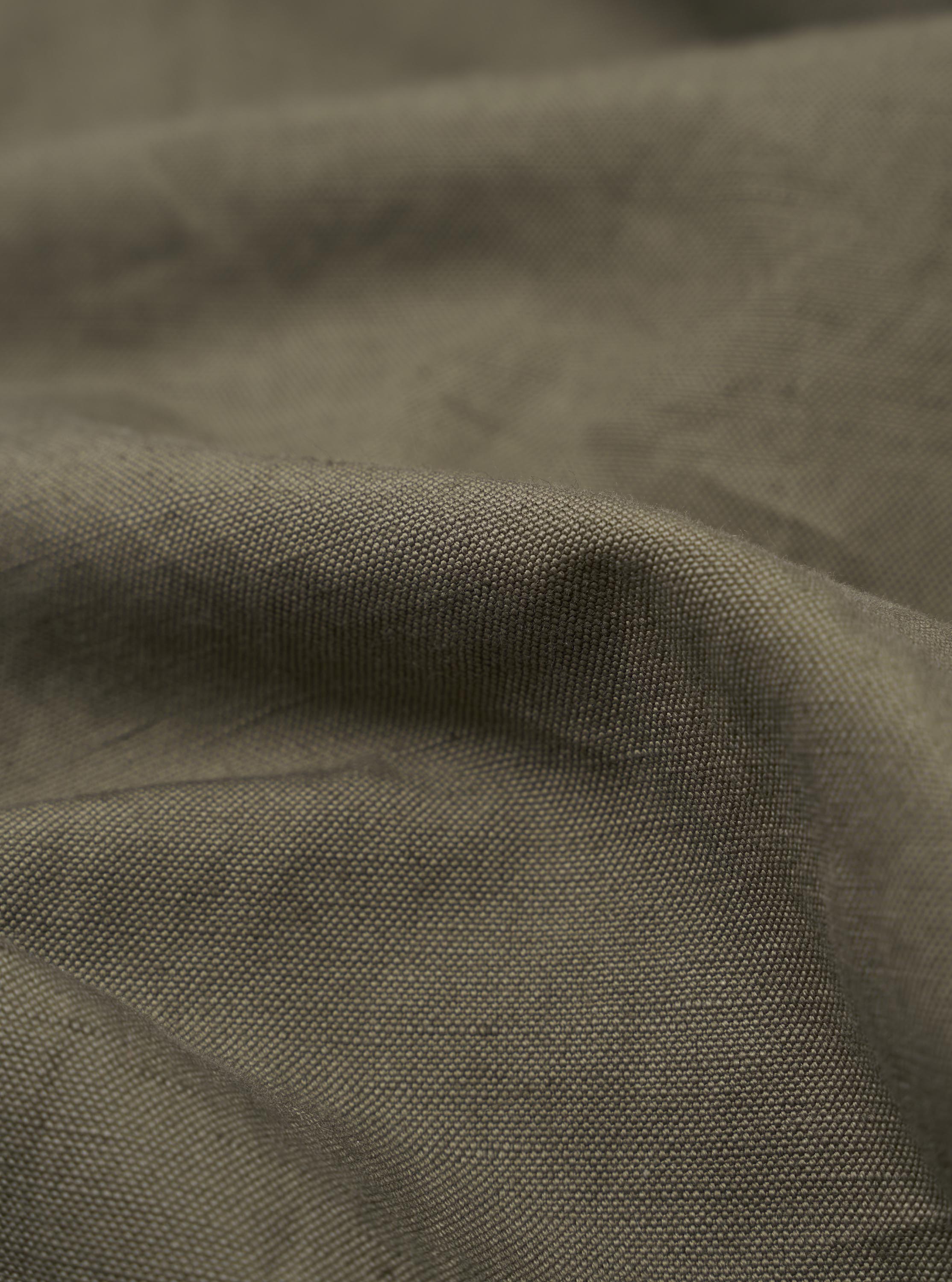 Olive Linen Slub Weave Dizzy Trouser - Image 4