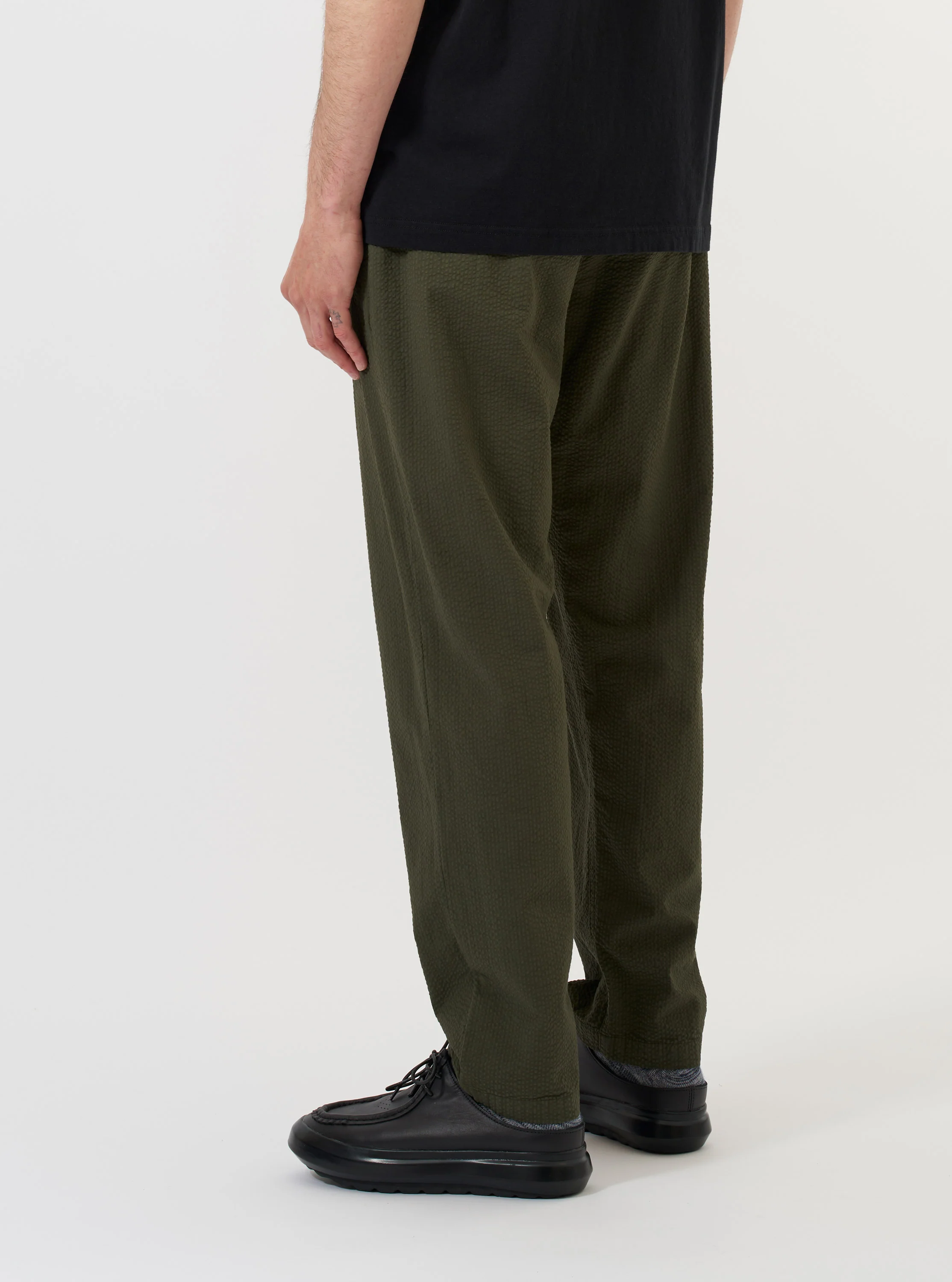 Olive Merida Seersucker Military Chino - Image 3