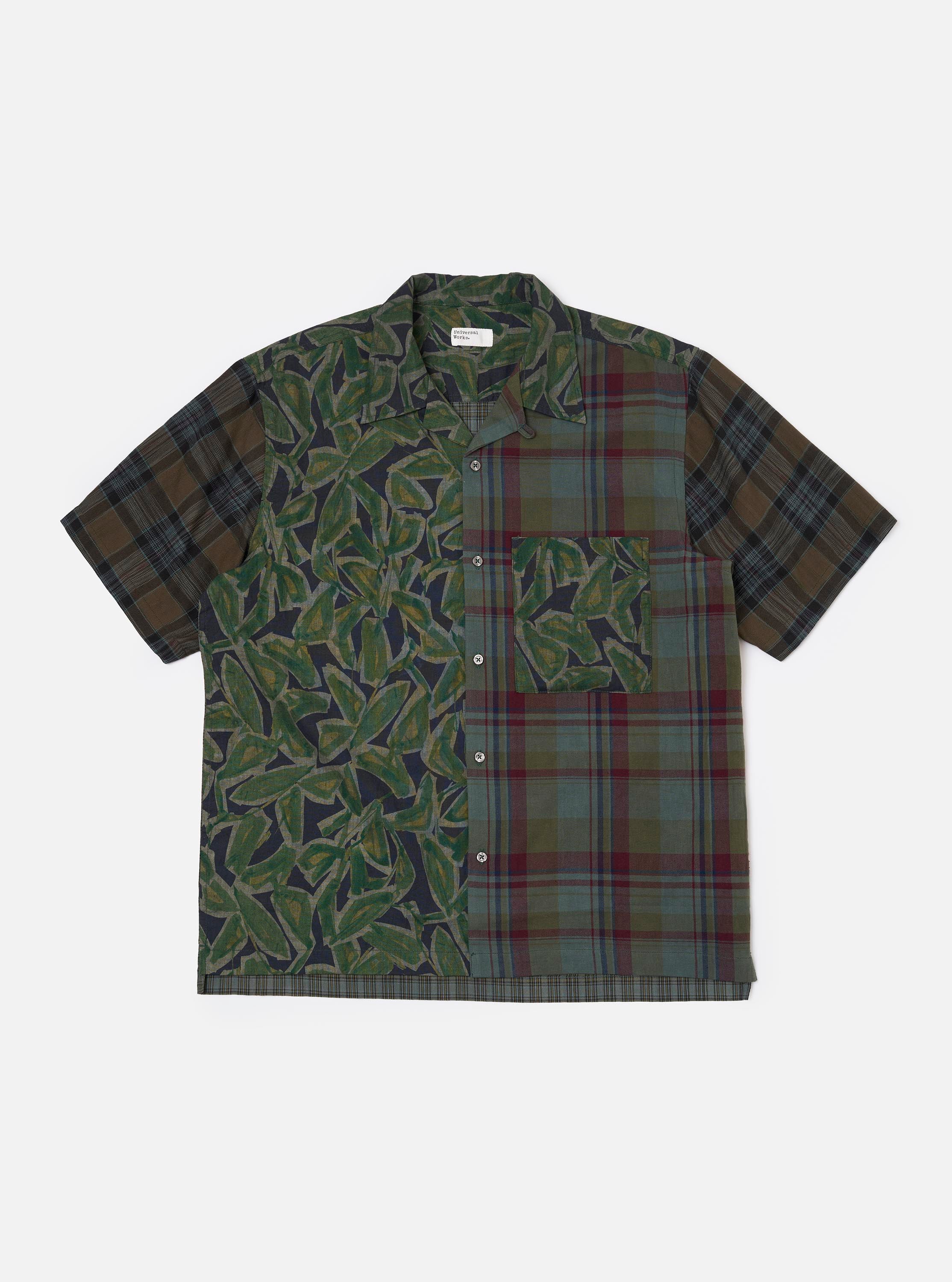 Limited Edition Olive Mixed Check Camp Shirt - Image 2