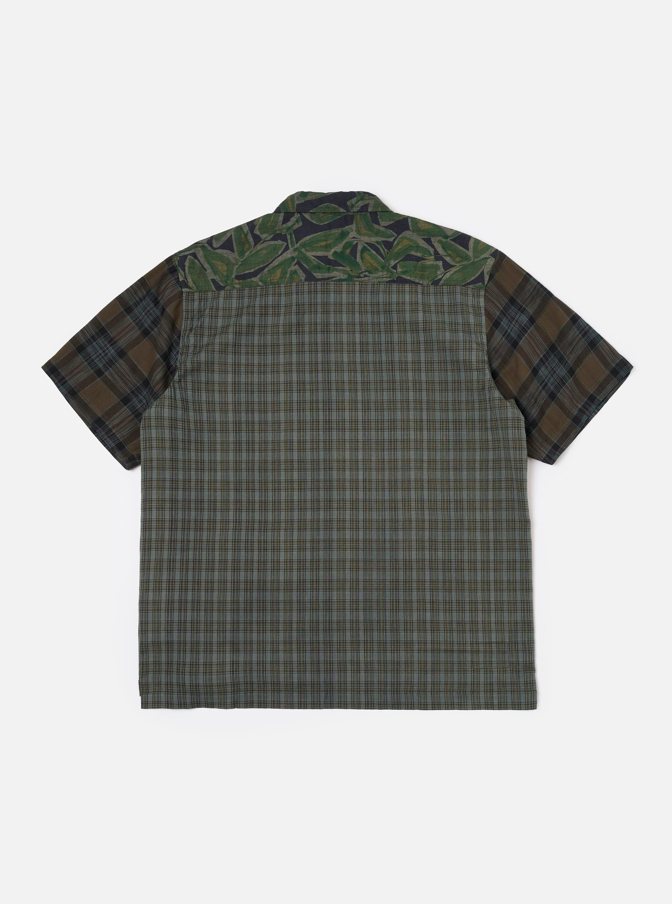 Limited Edition Olive Mixed Check Camp Shirt - Image 6