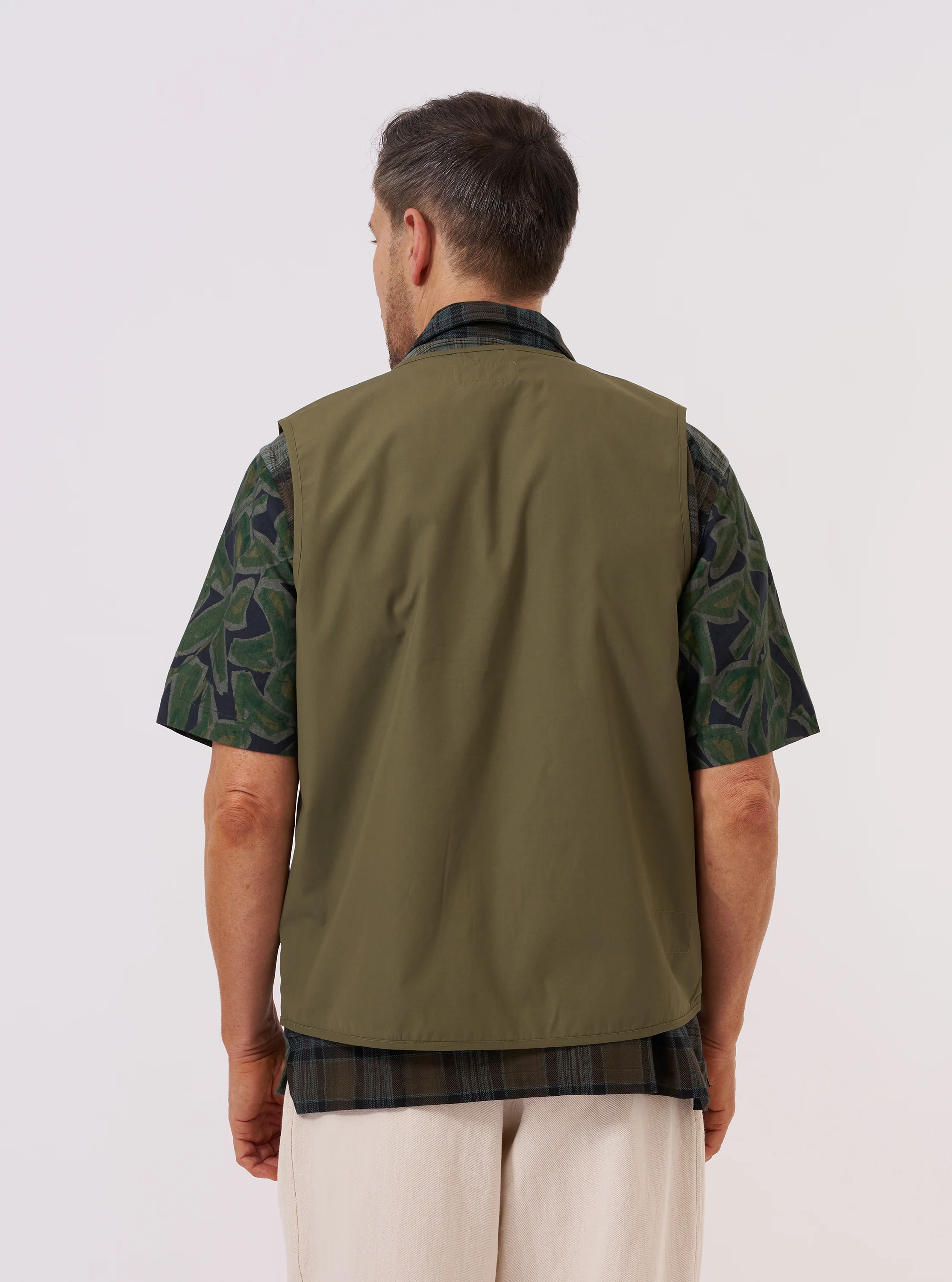 Olive Recycled Polytech City Waistcoat - Image 3