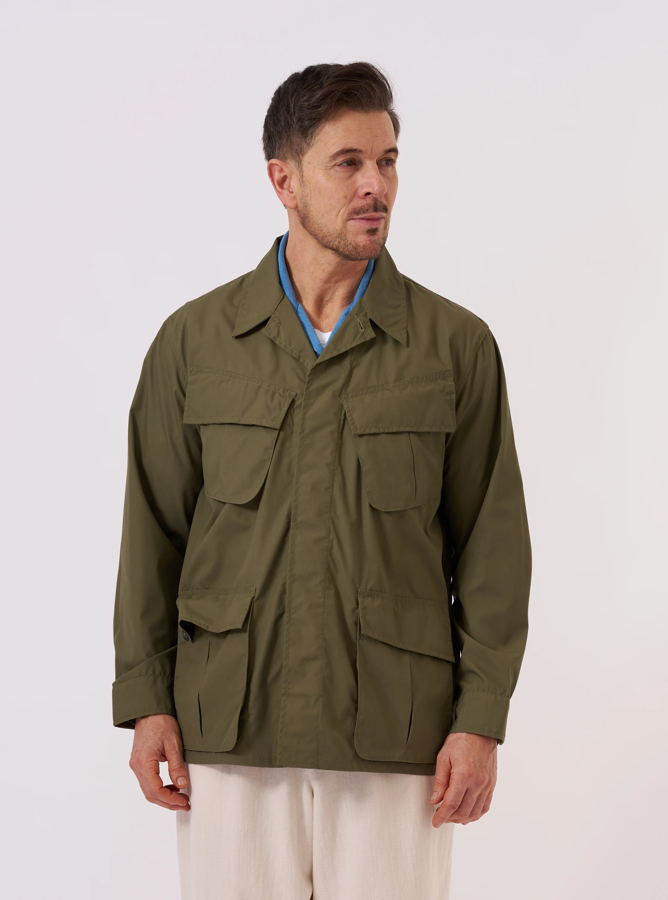 Olive Recycled Polytech Jungle Jacket - Image 2