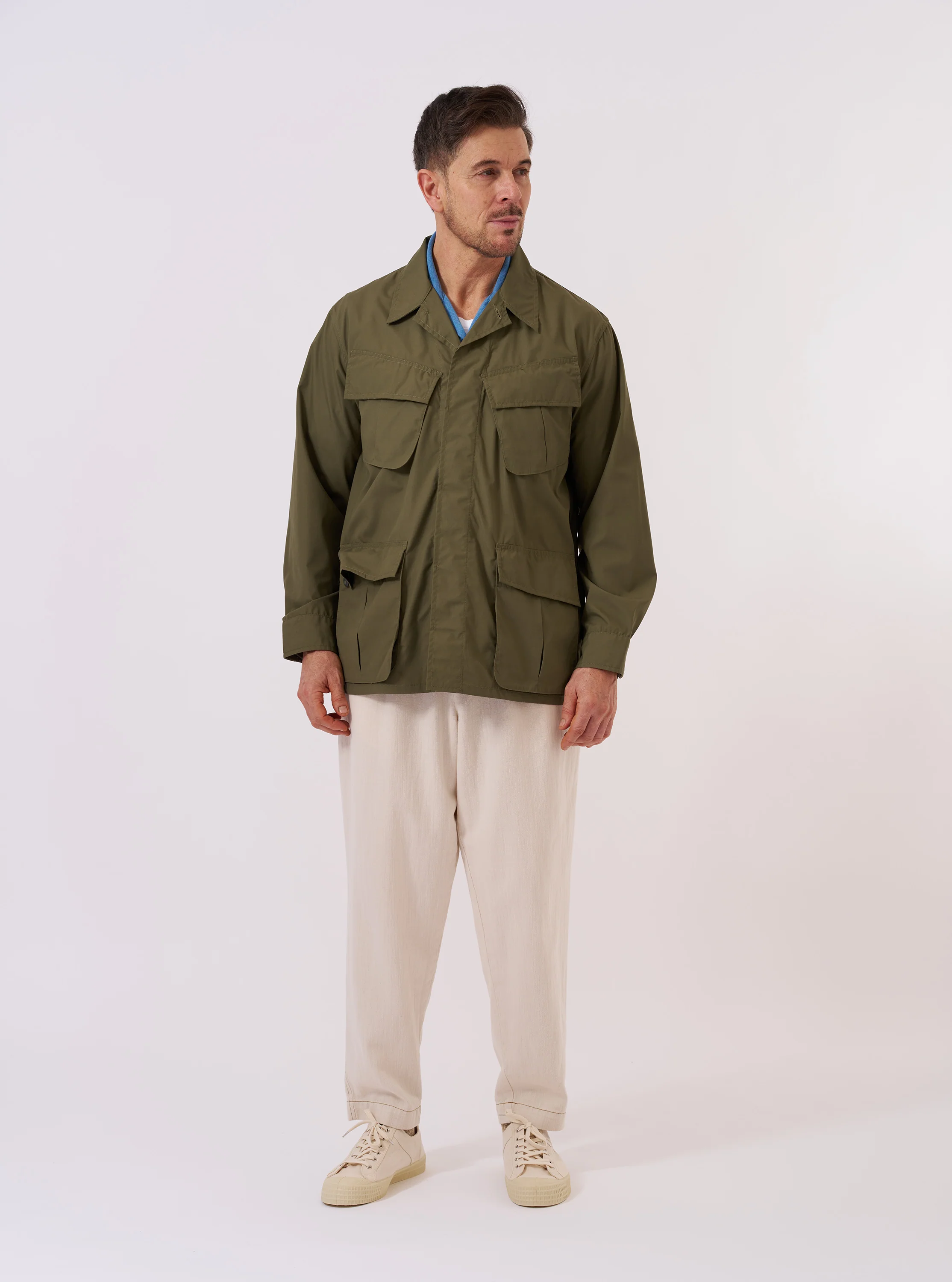Olive Recycled Polytech Jungle Jacket - Image 9