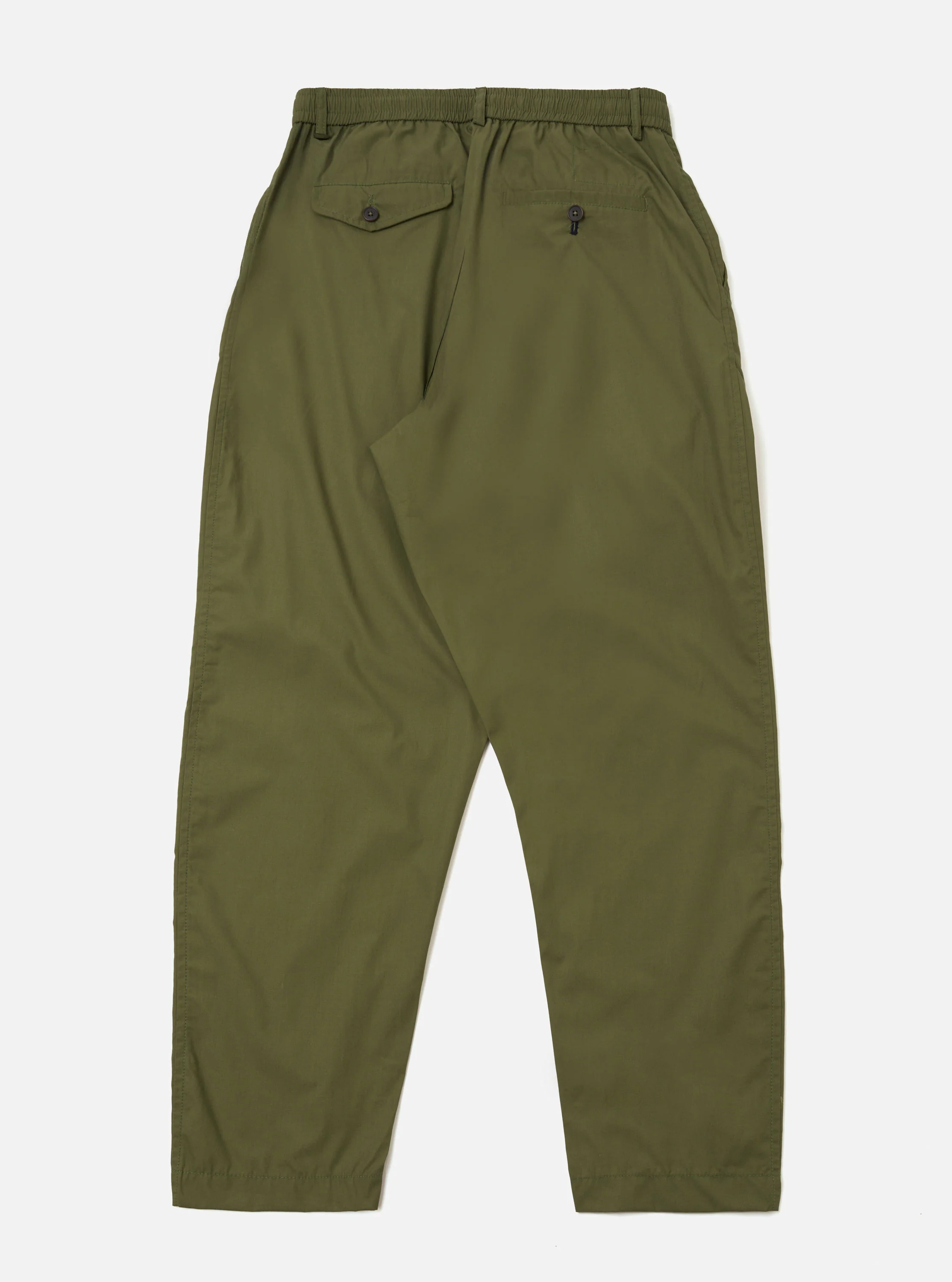 Olive Recycled Polytech Pleated Track Pant - Image 5