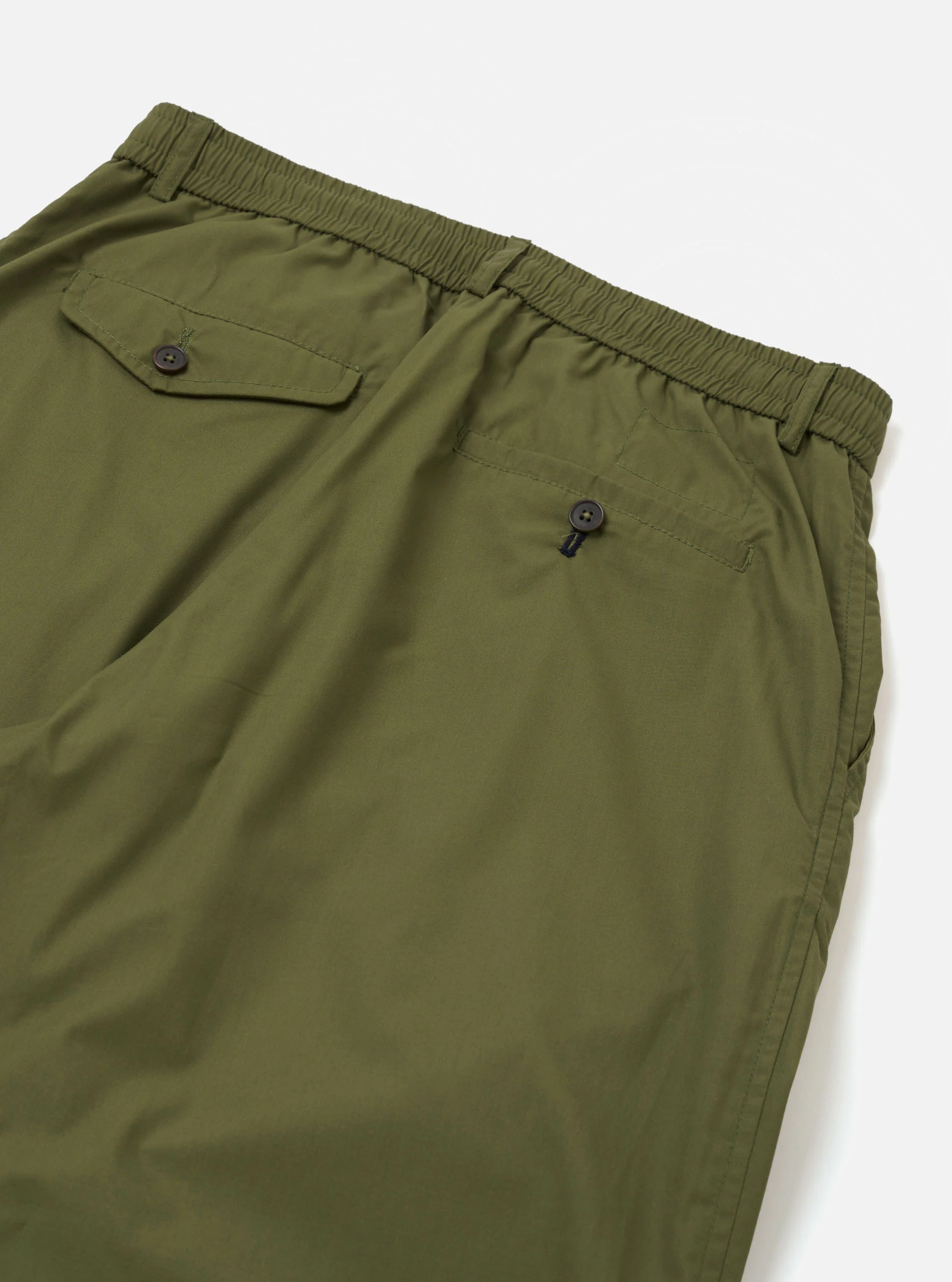 Olive Recycled Polytech Pleated Track Pant - Image 6