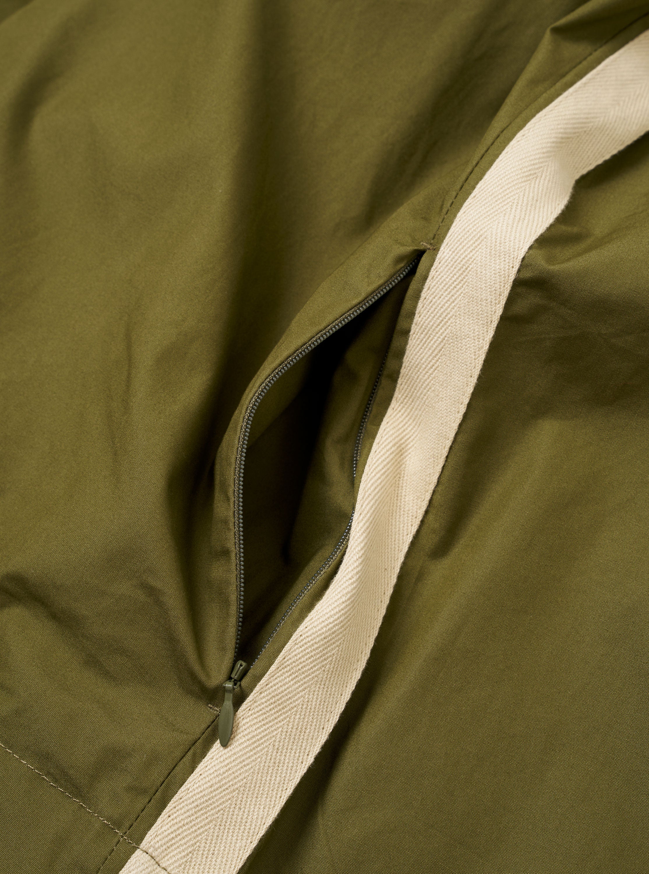 master-piece x Universal Works Olive Recycled Poly Tech Tech Overshirt - Image 7