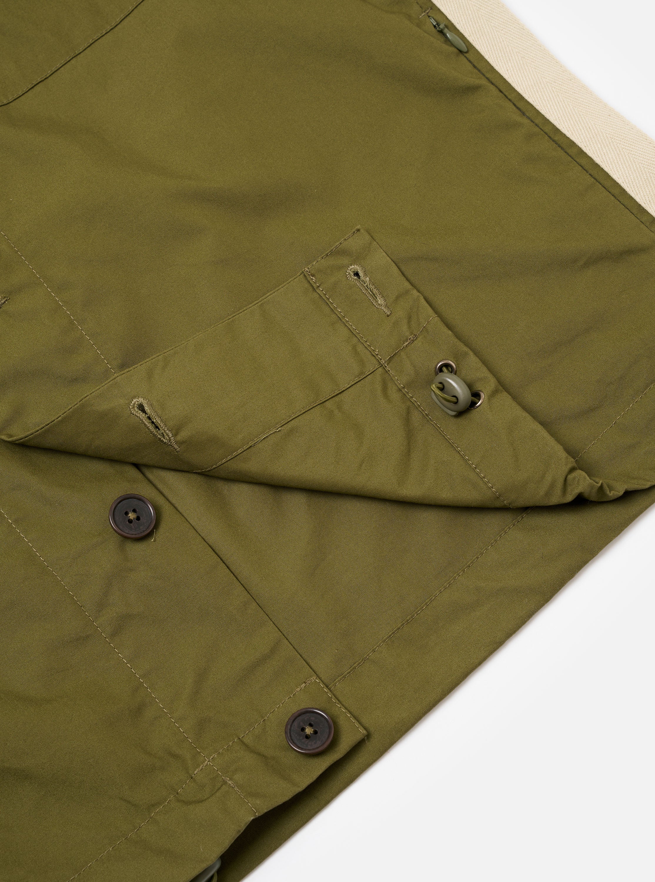 master-piece x Universal Works Olive Recycled Poly Tech Tech Overshirt - Image 8