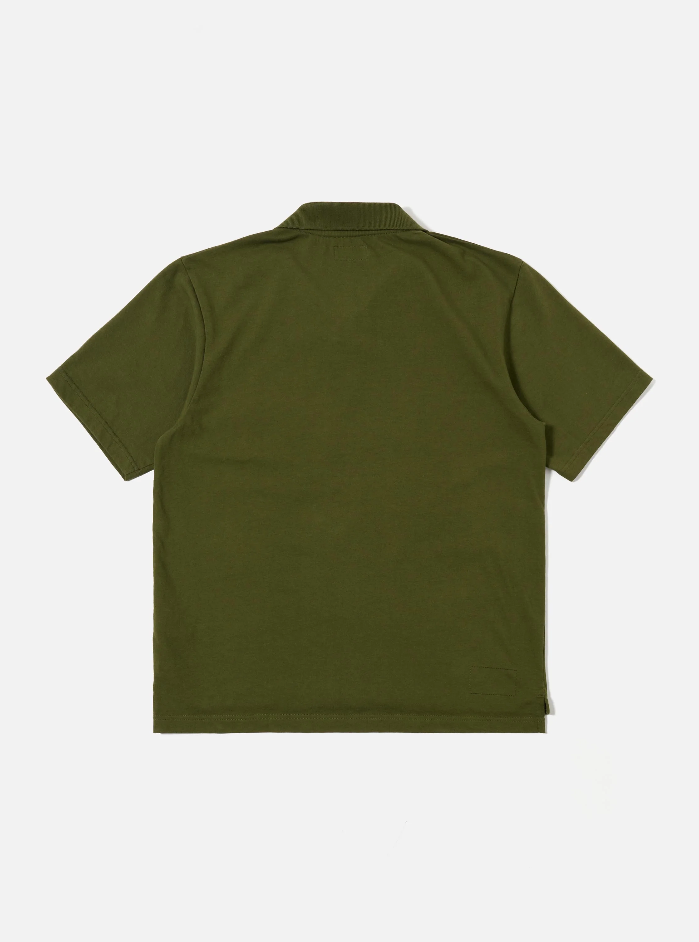 Olive Rugby Jersey Oversized Vacation Polo - Image 3