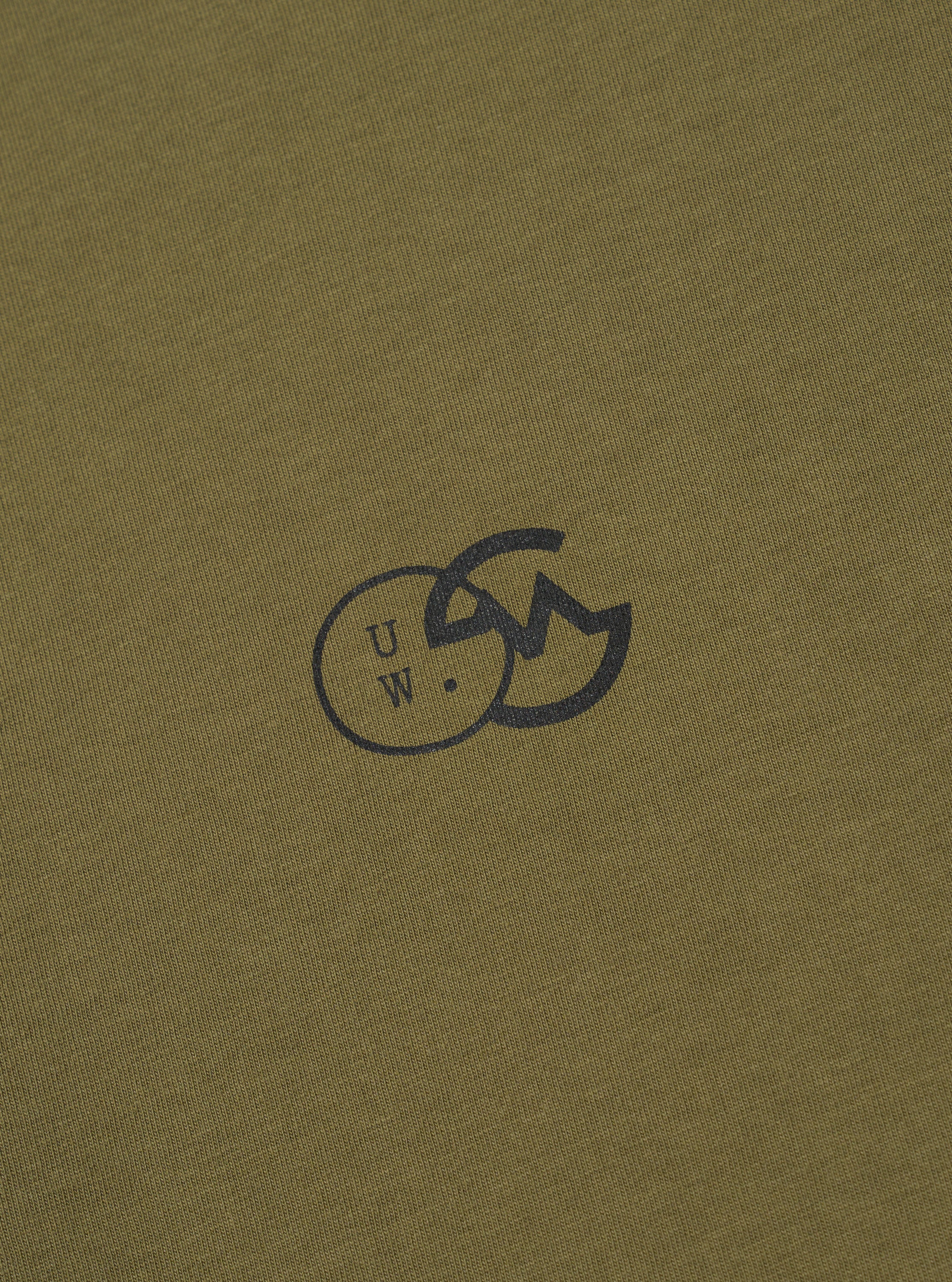 master-piece x Universal Works Olive Single Jersey Print Tee - Image 7