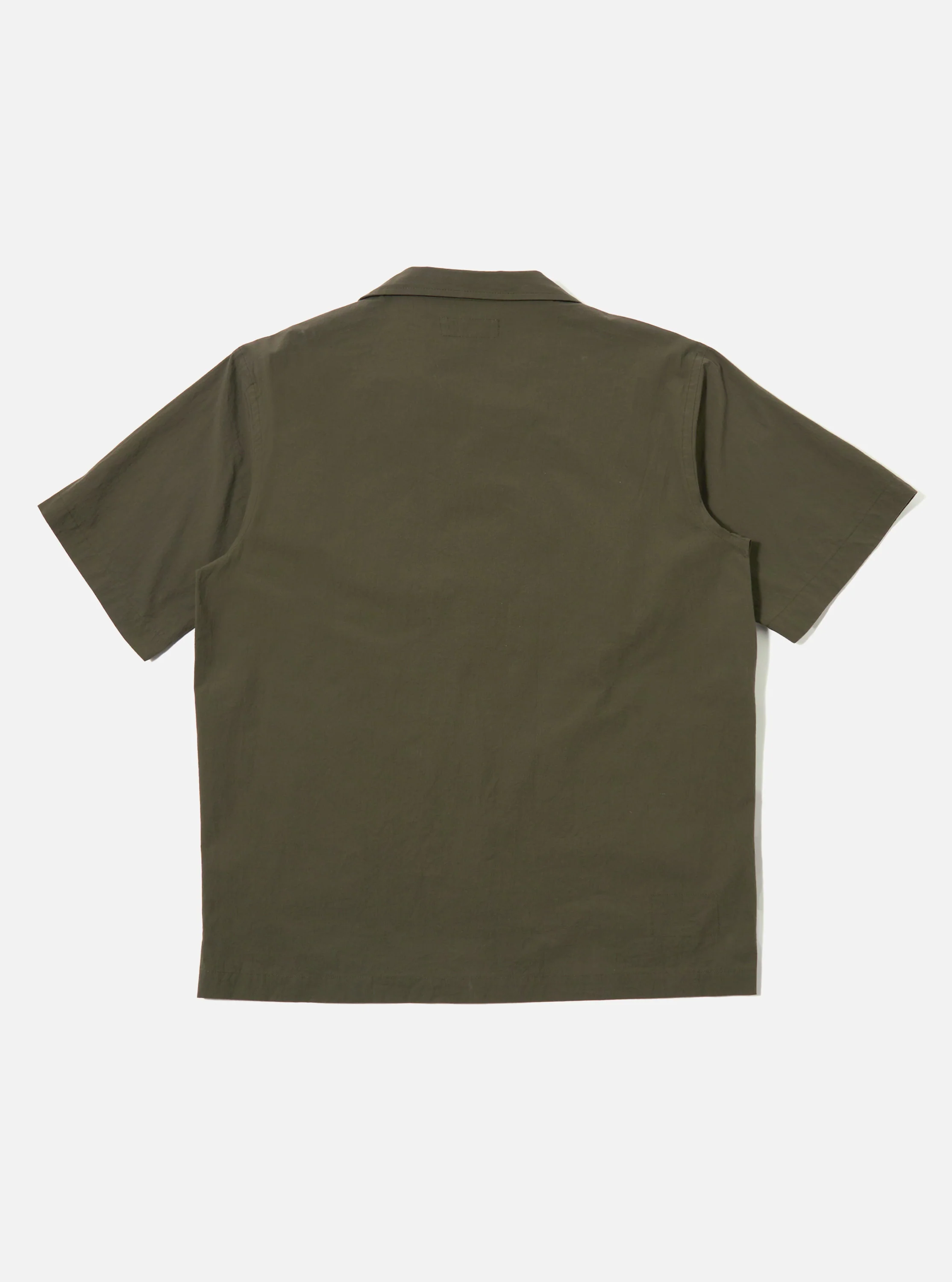 Olive Tech Cotton S/S Dwight Overshirt - Image 5