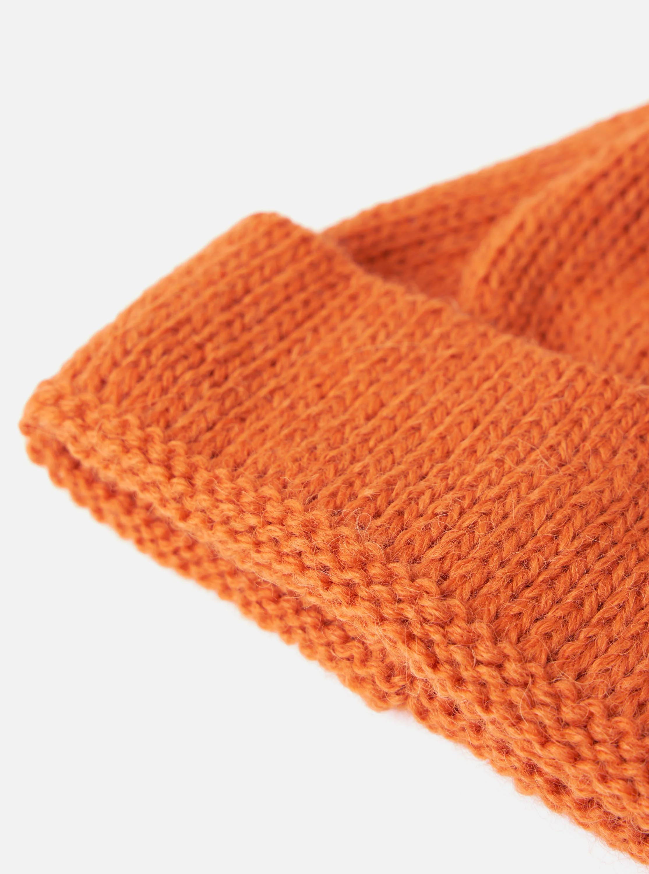 Orange Alpaca/British Wool Bobble Hat - Image 3
