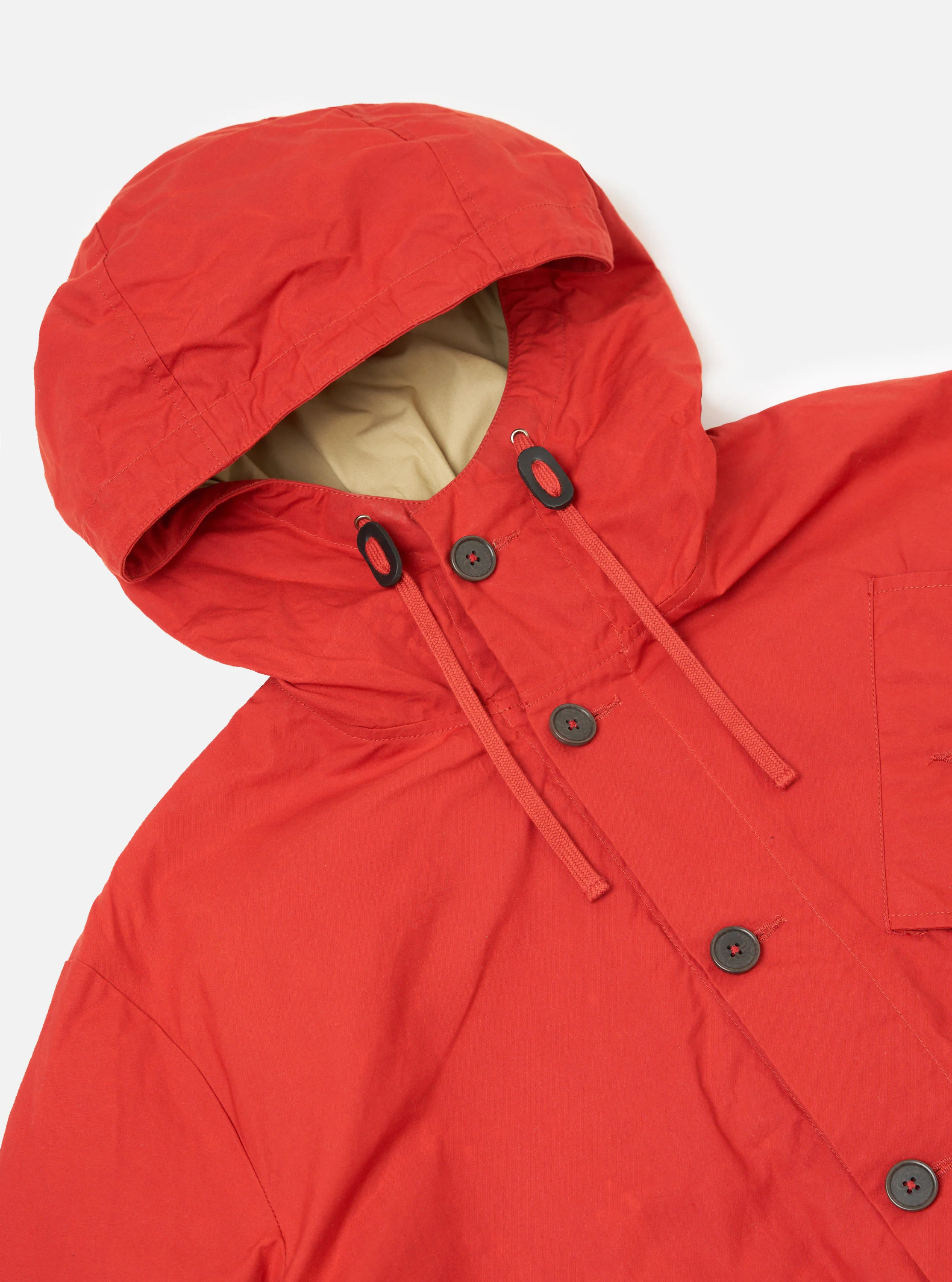 Orange British Wax Cotton Boston Parka - Image 6