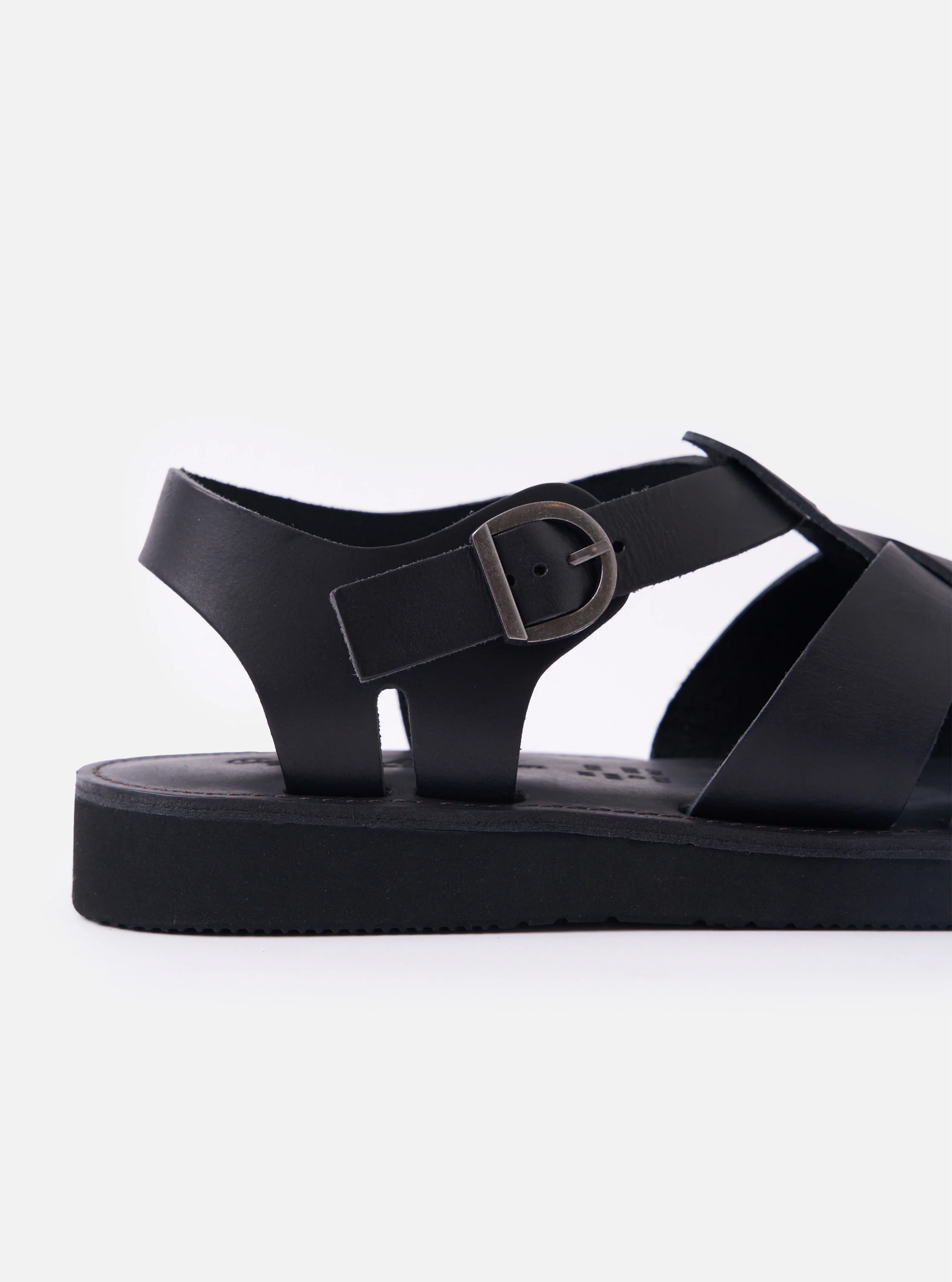 Organic Handloom Black Leather Gurkha - Image 3