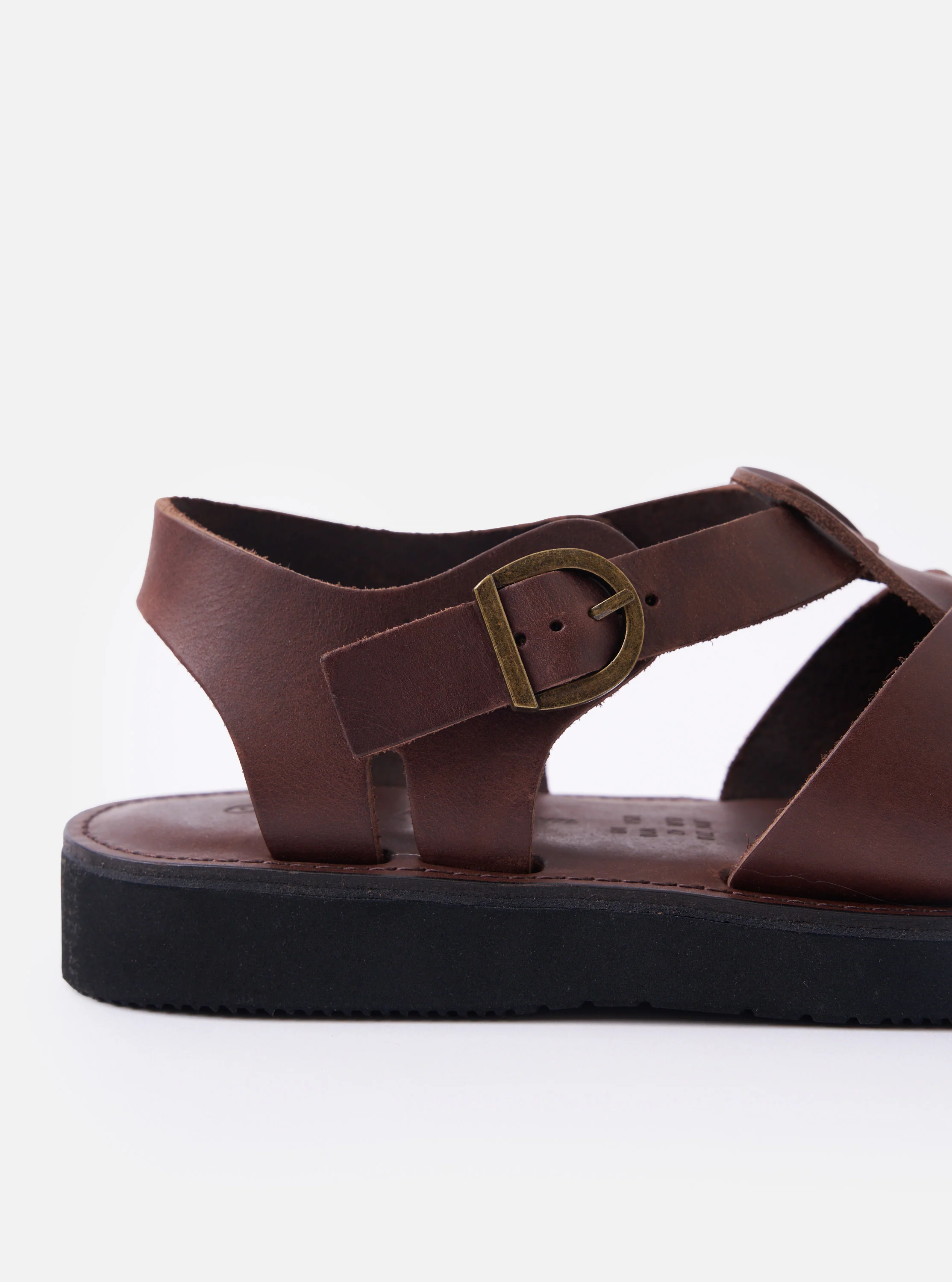 Organic Handloom Dark Brown Leather Gurkha - Image 3