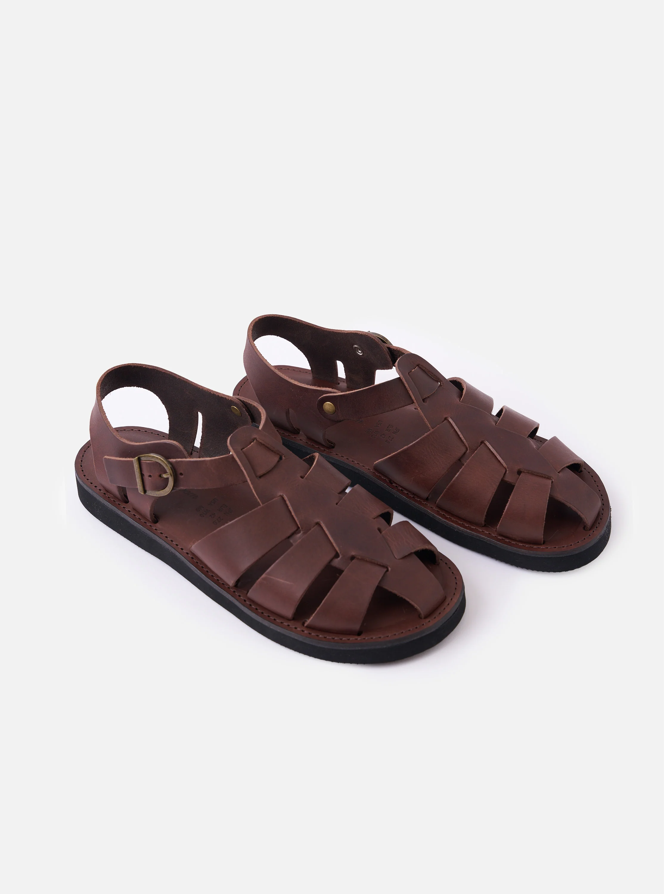 Organic Handloom Dark Brown Leather Gurkha - Image 5