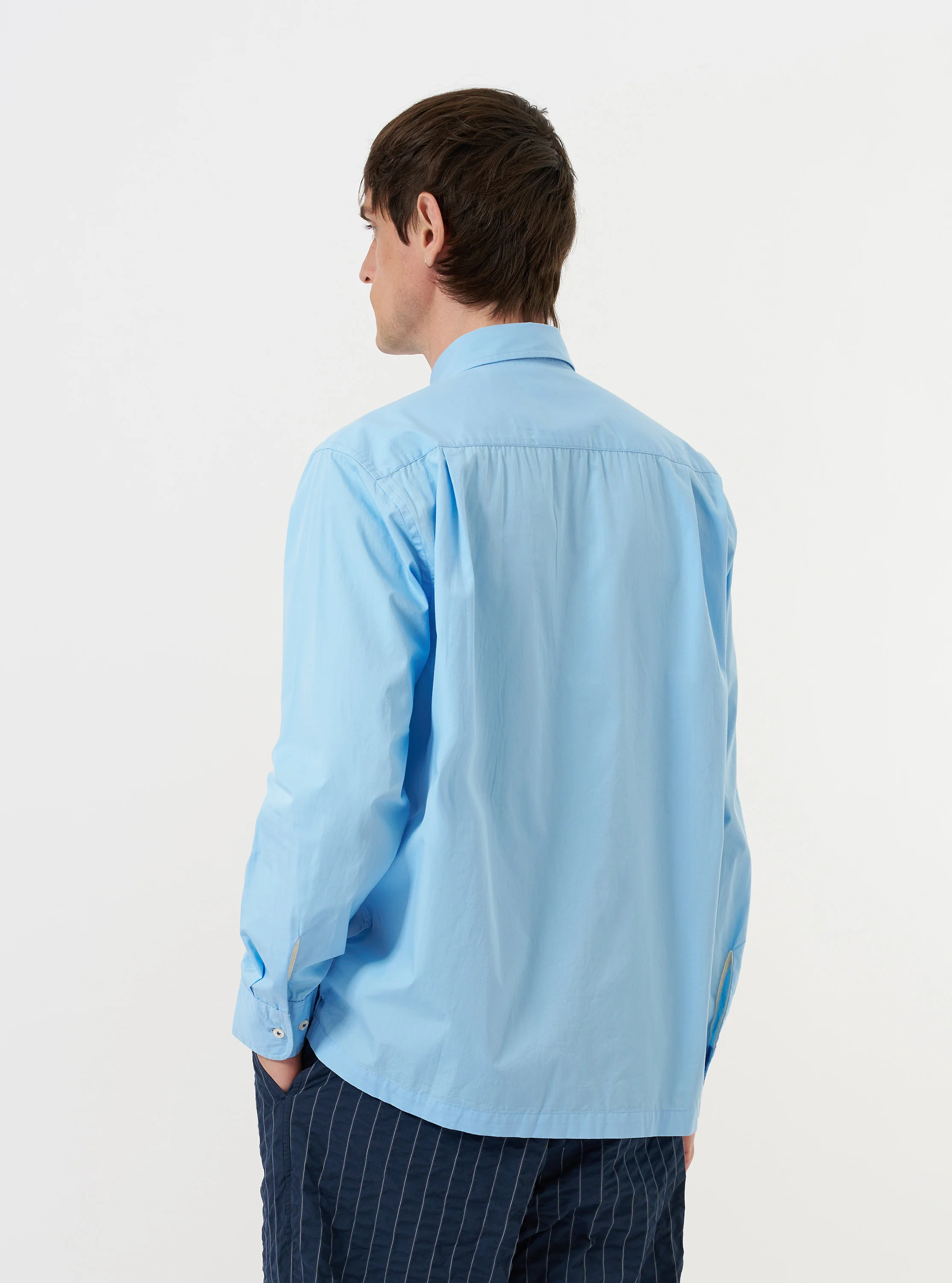Pale Blue Broadcloth Lucky Shirt - Image 3