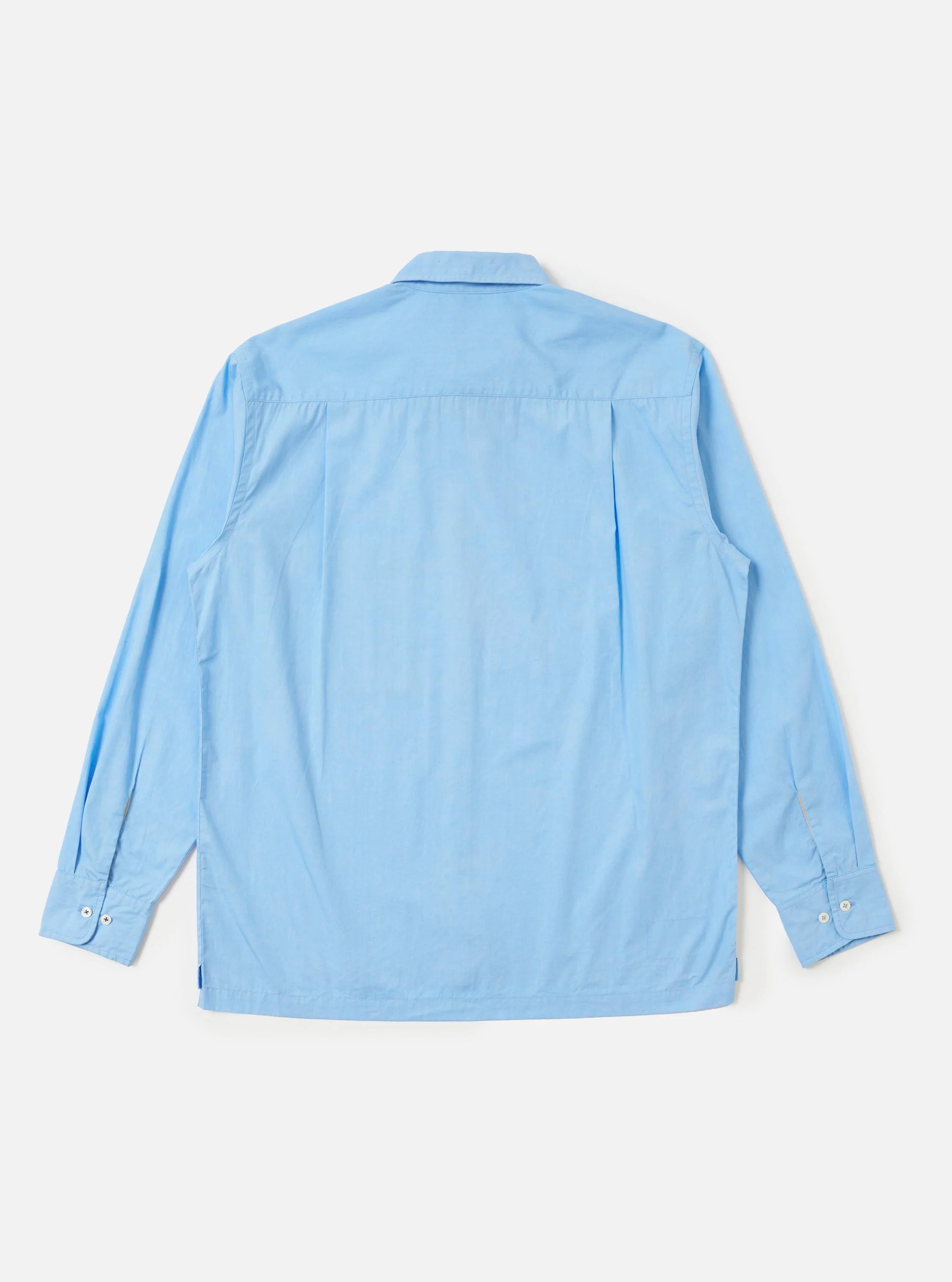 Pale Blue Broadcloth Lucky Shirt - Image 5