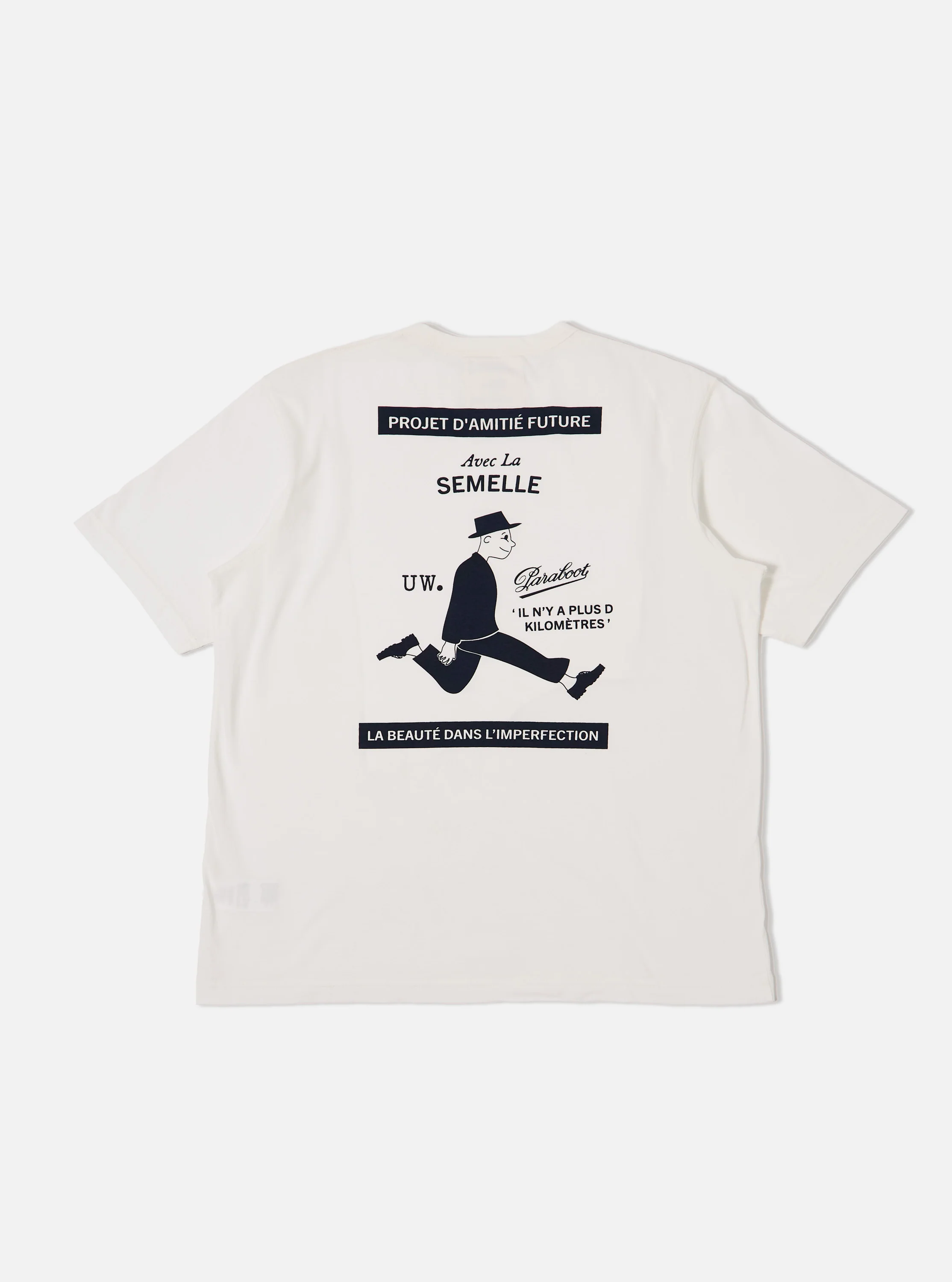 Paraboot x Universal Works Ecru Single Jersey Print Tee - Image 6