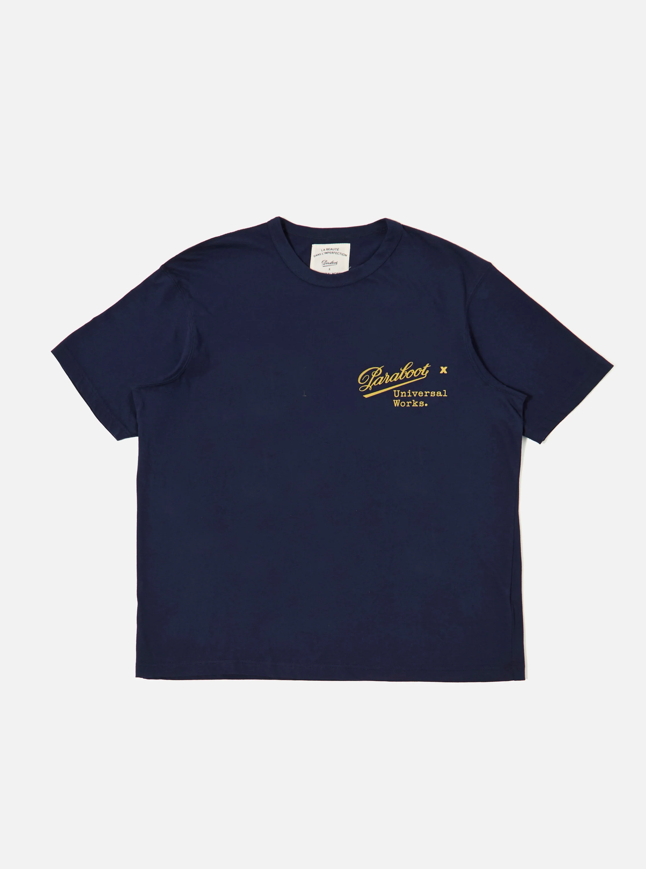 Paraboot x Universal Works Navy Single Jersey Print Tee - Image 5