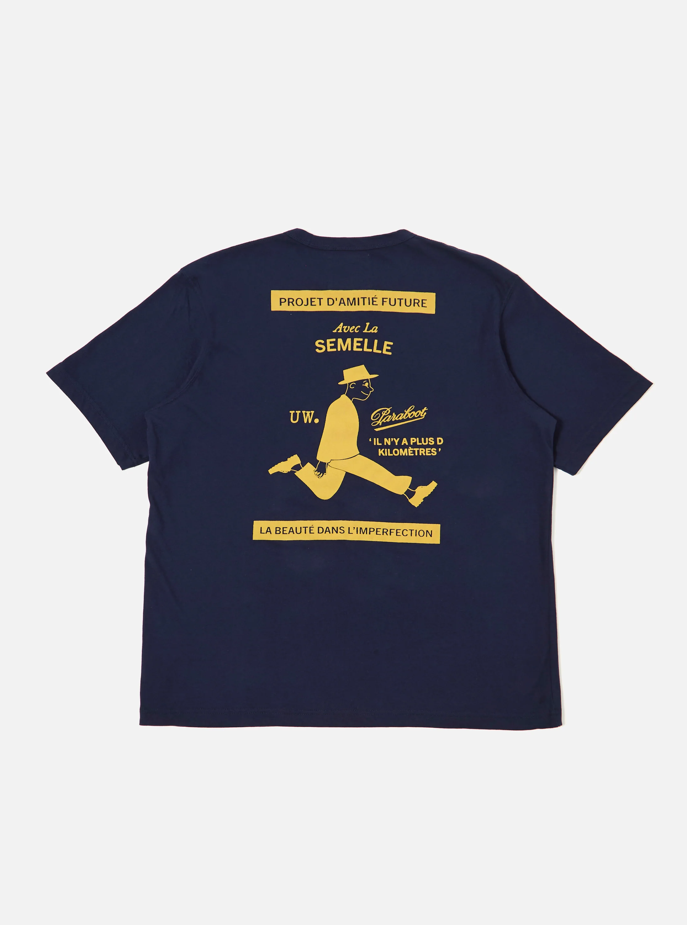 Paraboot x Universal Works Navy Single Jersey Print Tee - Image 6