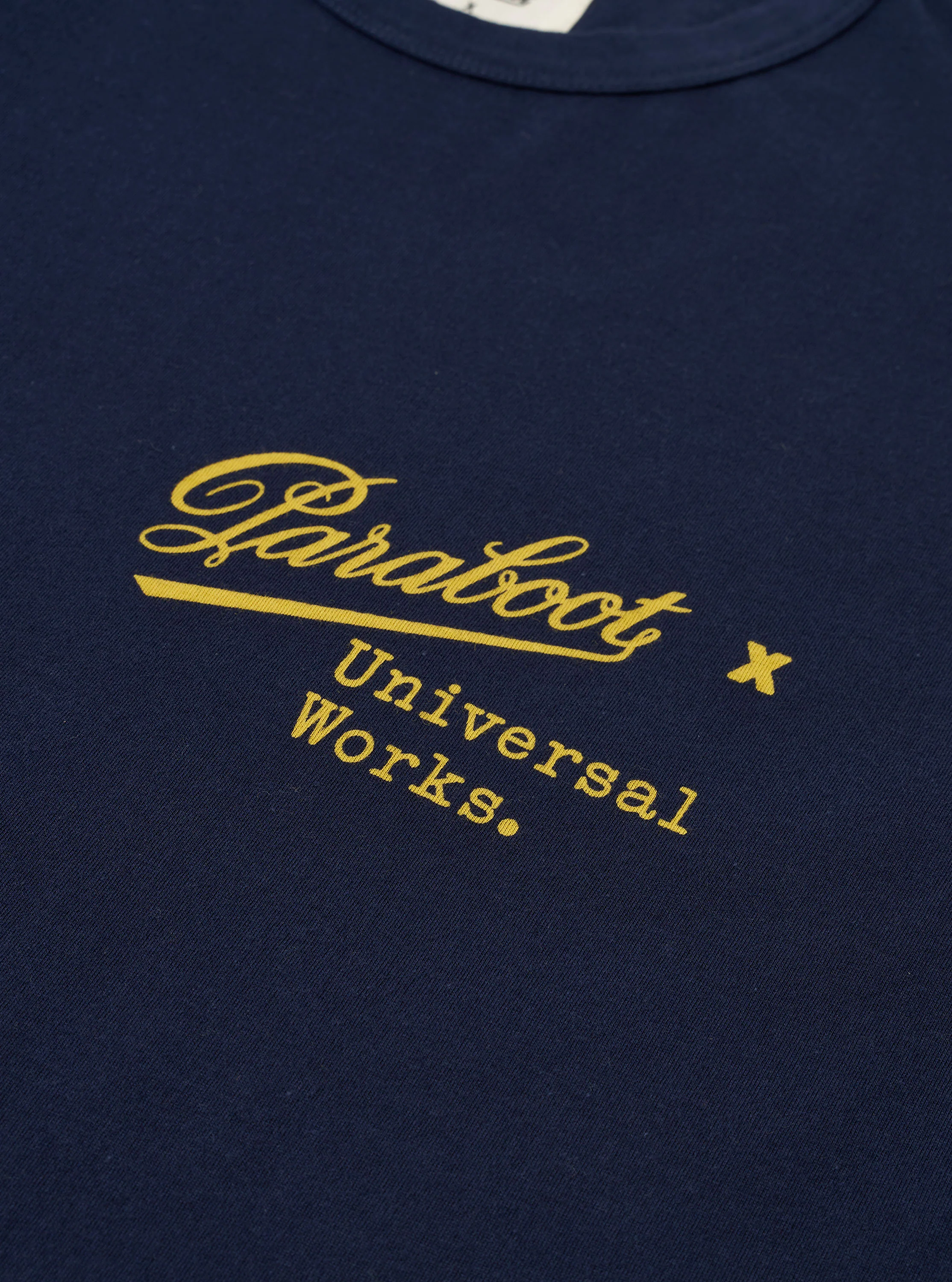 Paraboot x Universal Works Navy Single Jersey Print Tee - Image 7