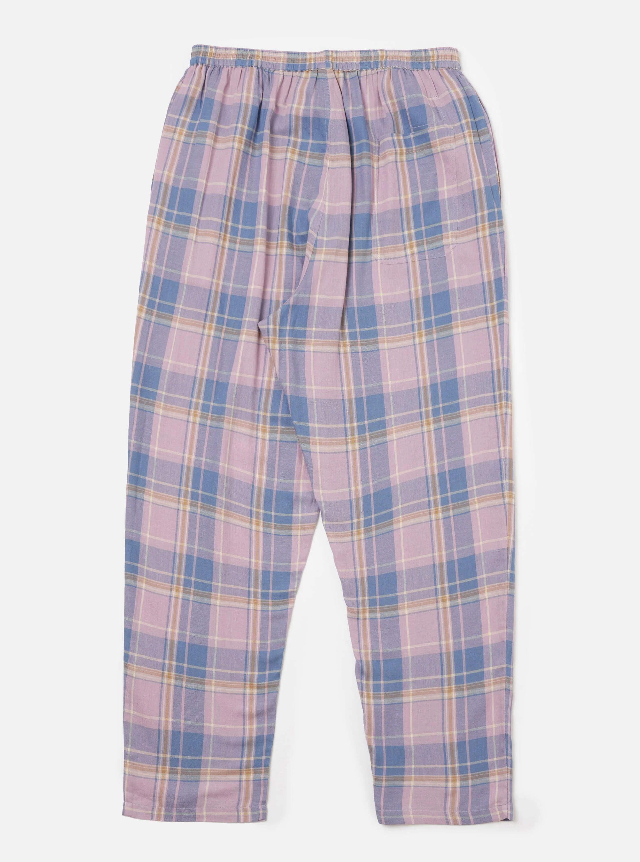 Pink/Blue Pastel Plaid Pyjama Pant - Image 3