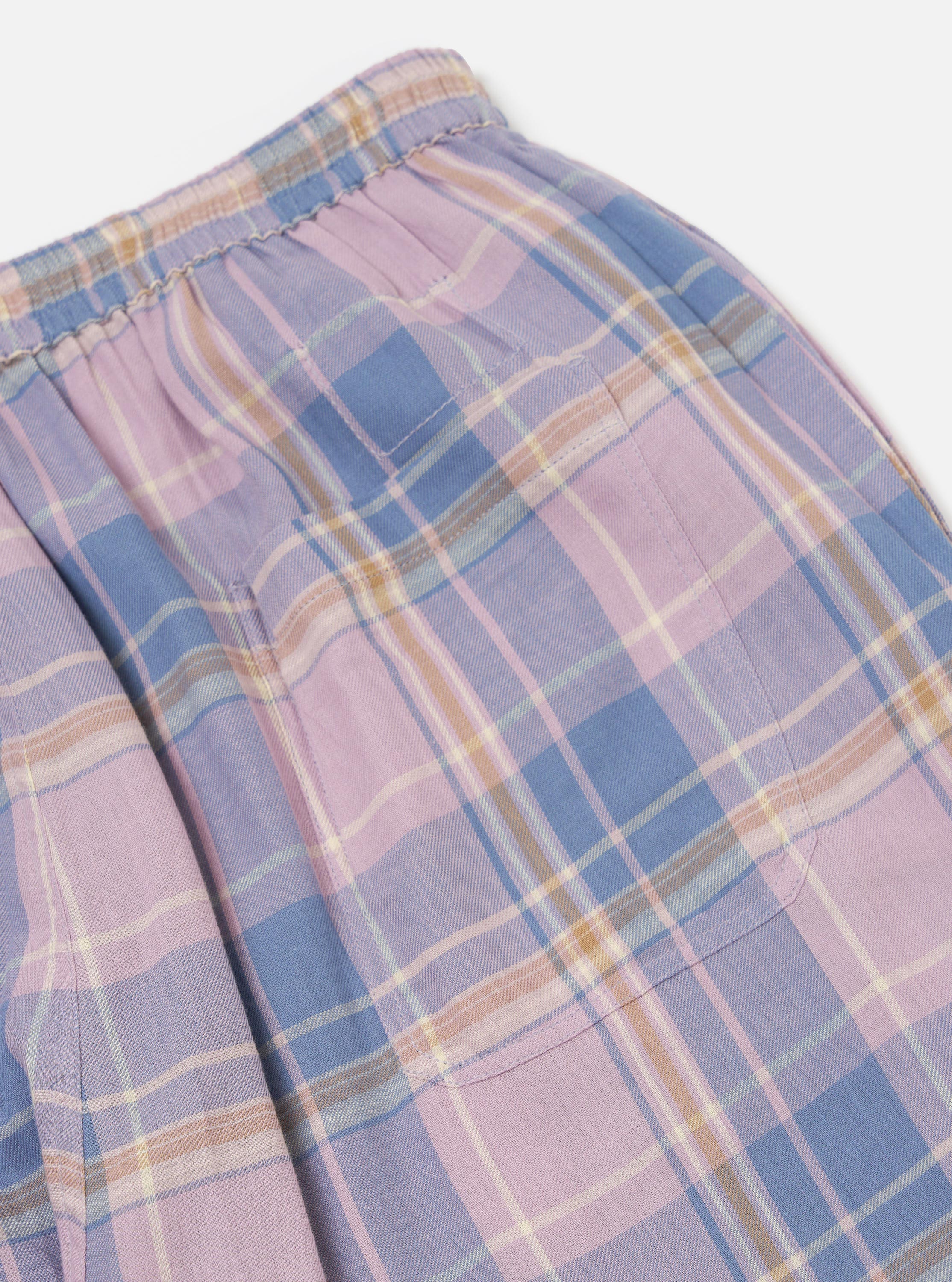 Pink/Blue Pastel Plaid Pyjama Pant - Image 4