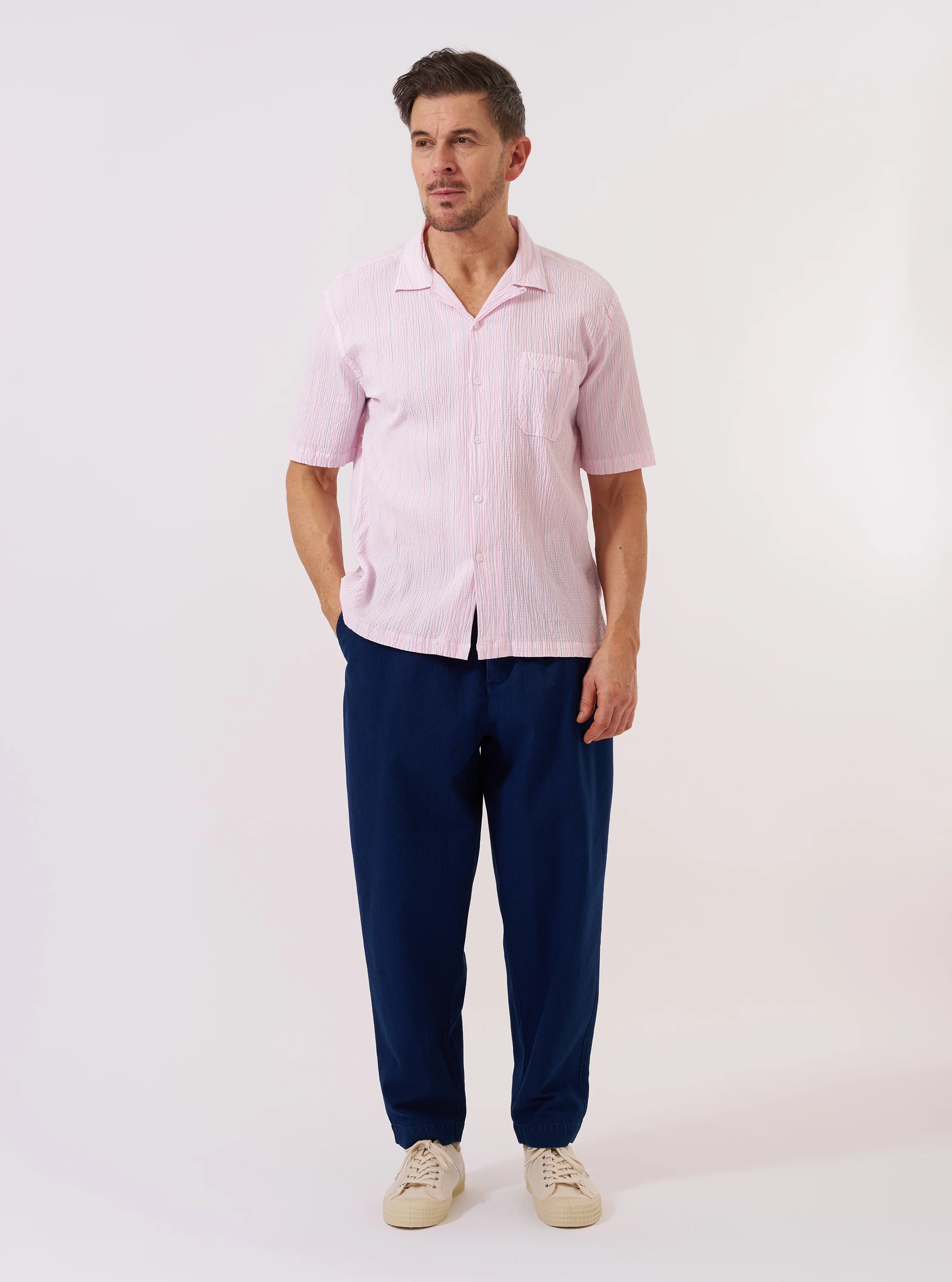 Pink Lily Stripe Road Shirt - Image 8